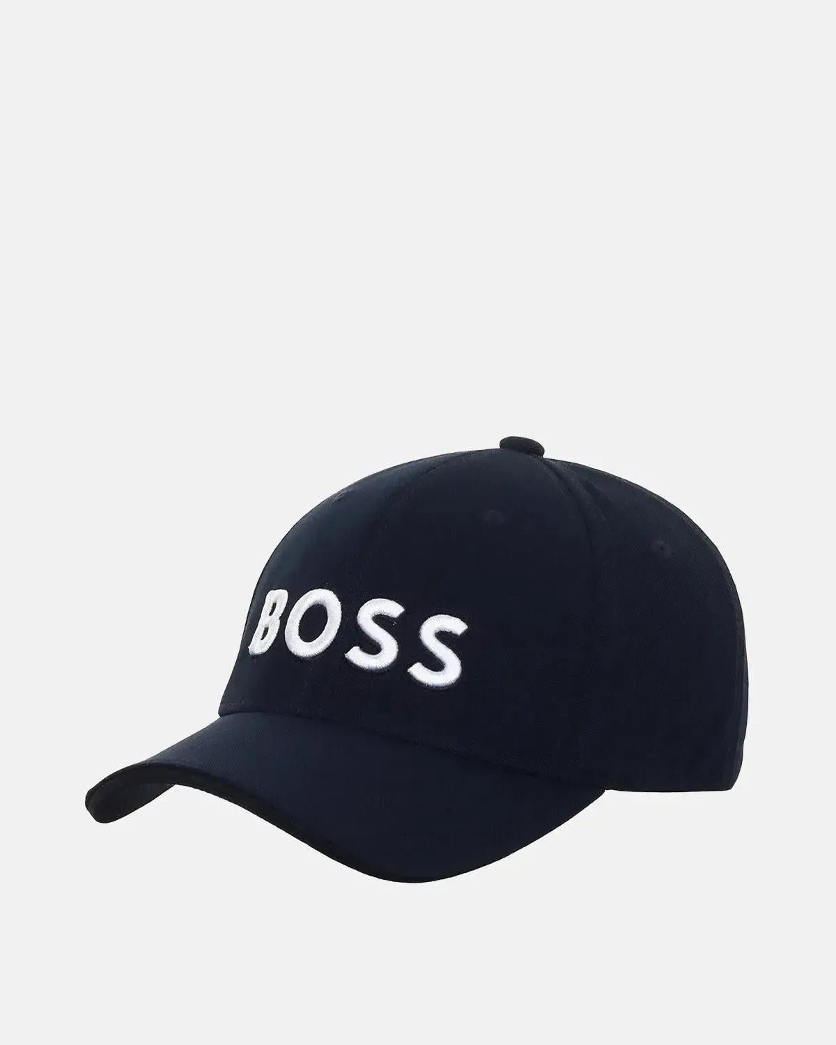 BOSS LOGO EMBROIDERED CAP DARK BLUE - HUGO-BOSS-50519247-404-OS - northern threads uk