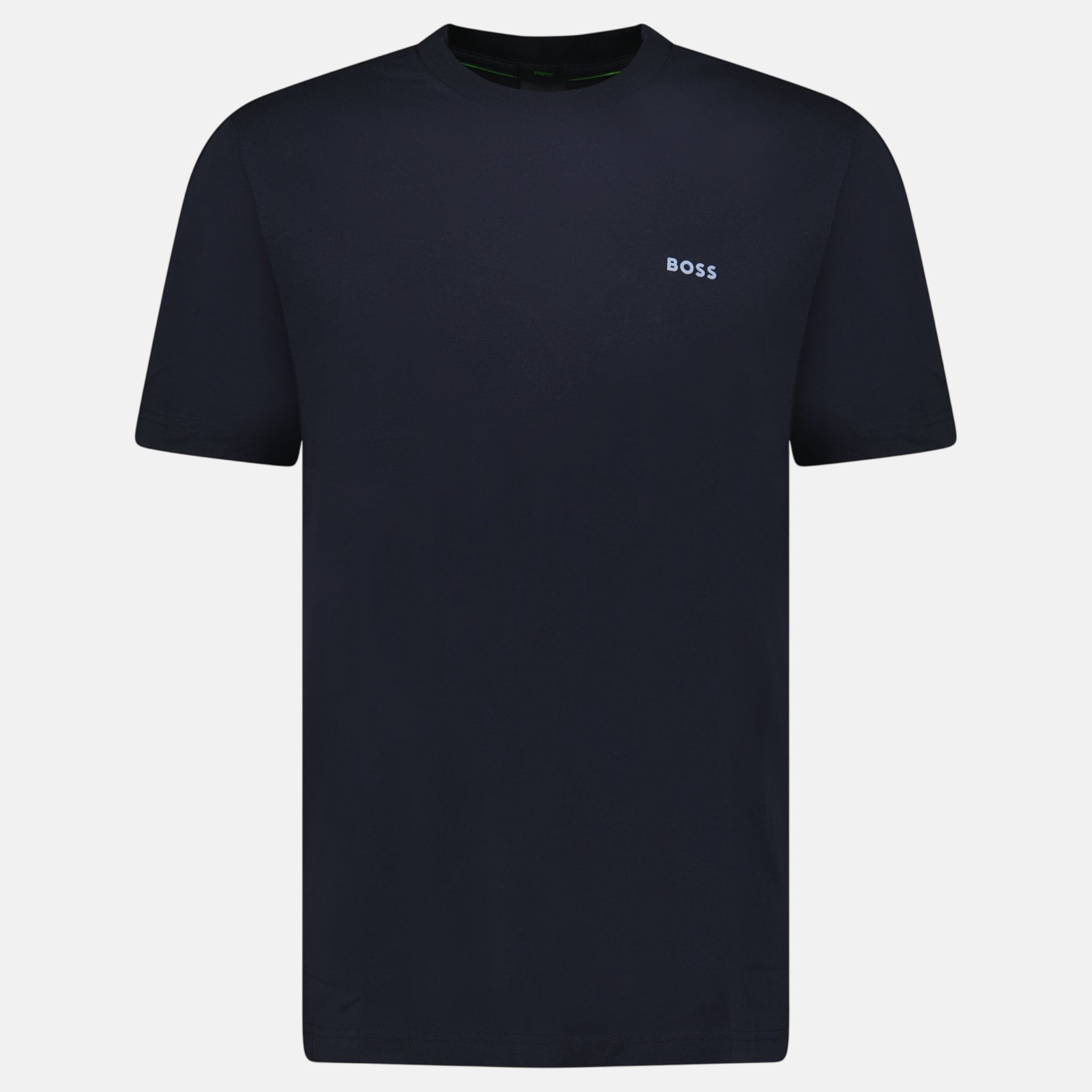 BOSS Logo - Stamp T-Shirt Navy - sku-55535755690365 - northern threads uk