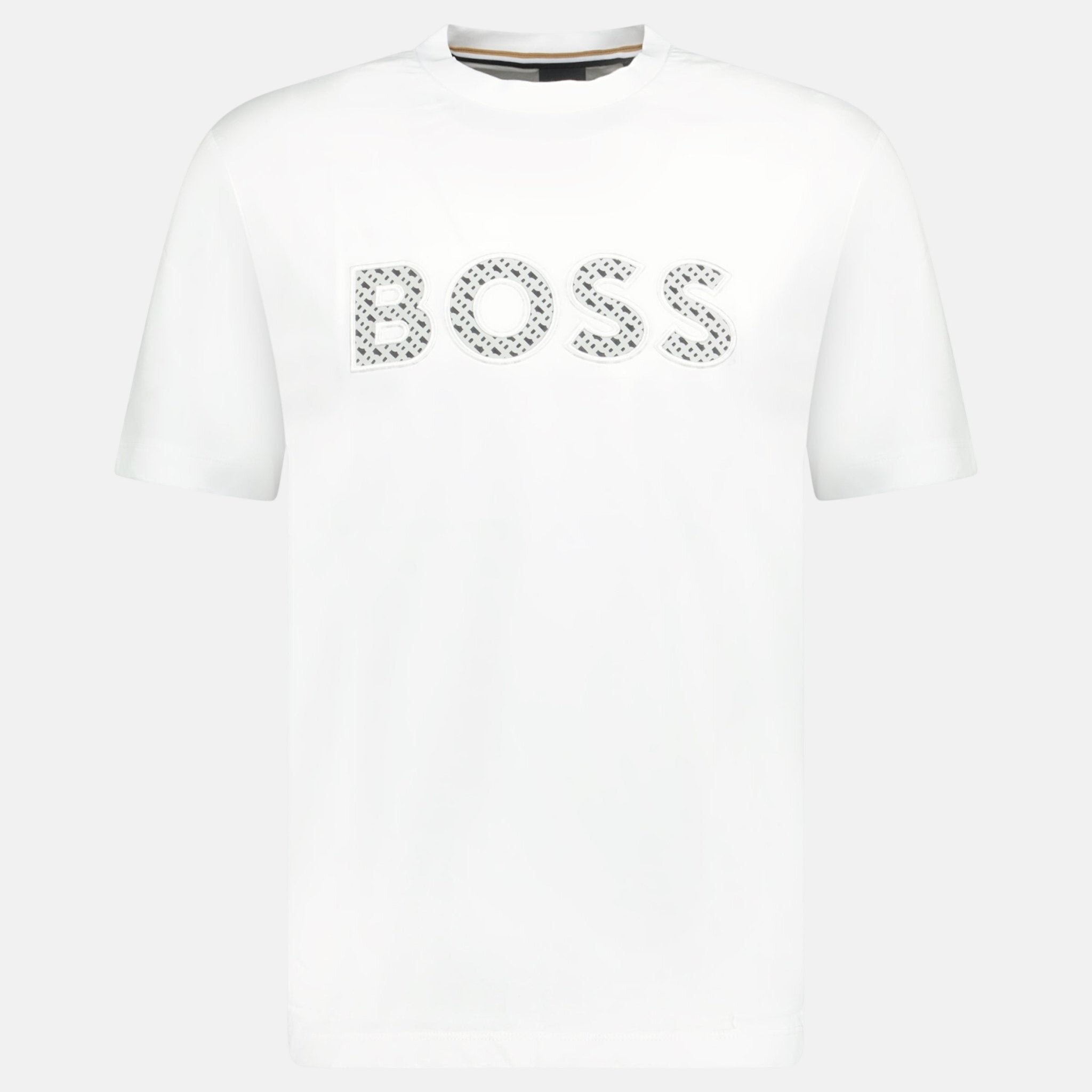 BOSS Logo Thompson T-Shirt White - A60 - northern threads uk