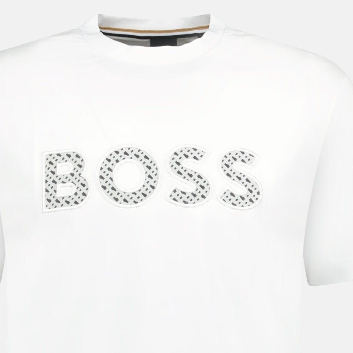 BOSS Logo Thompson T-Shirt White - A60 - northern threads uk