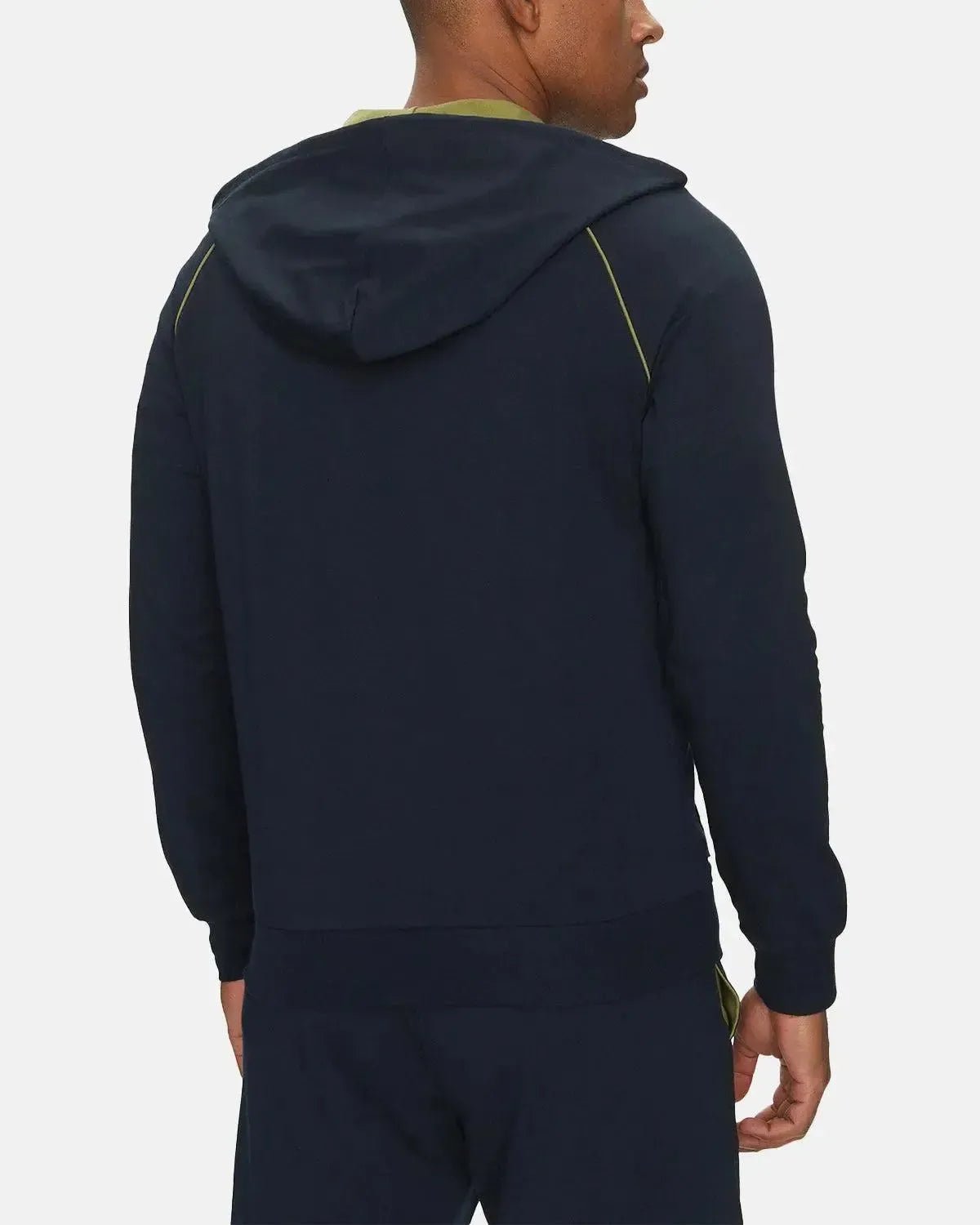 BOSS MIX AND MATCH ZIP HOODIE DARK BLUE - HUGO-BOSS-50515313-406-S - northern threads uk