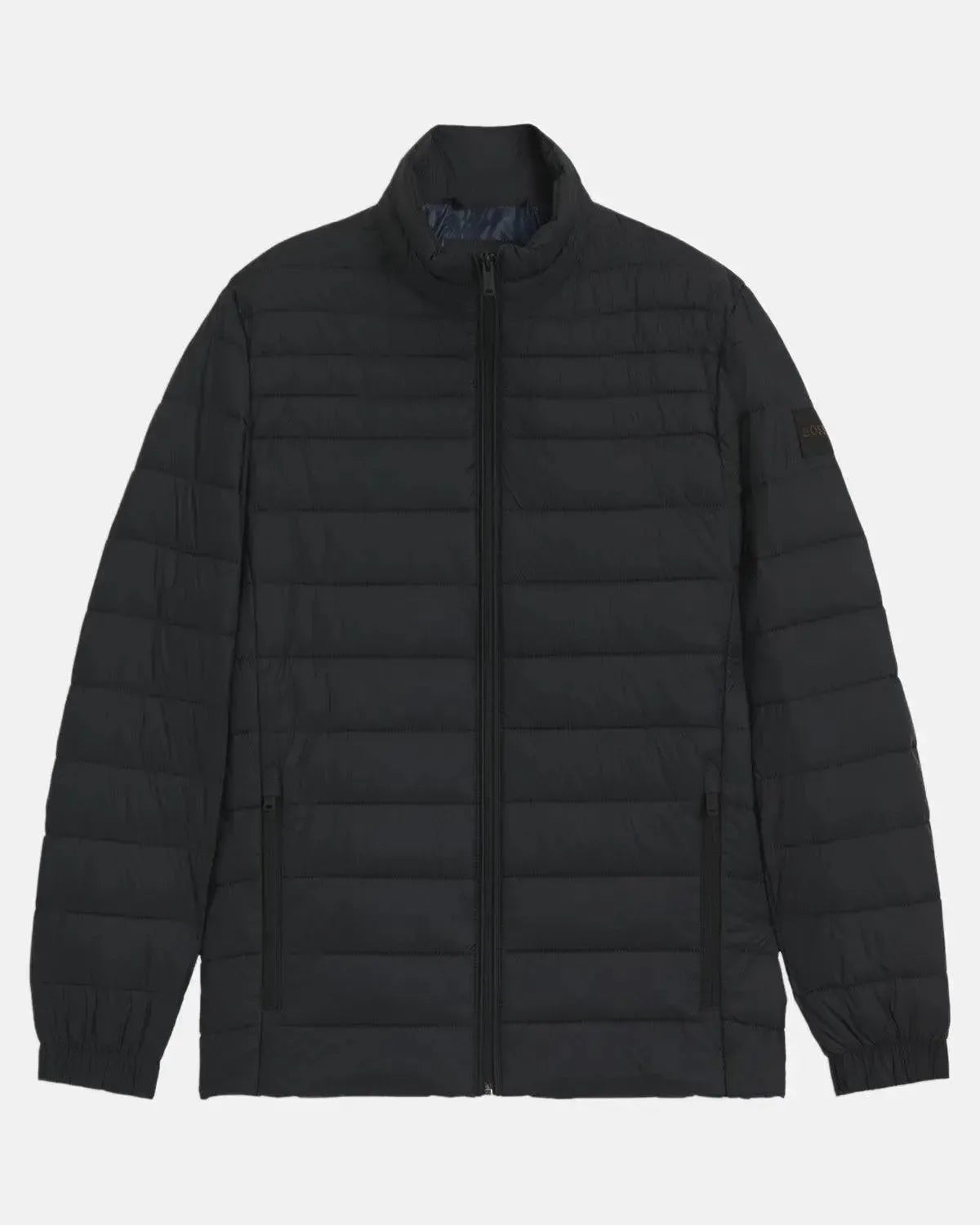 BOSS ODEN2 SLIM FIT PACKABLE PUFFER JACKET BLACK - northern threads