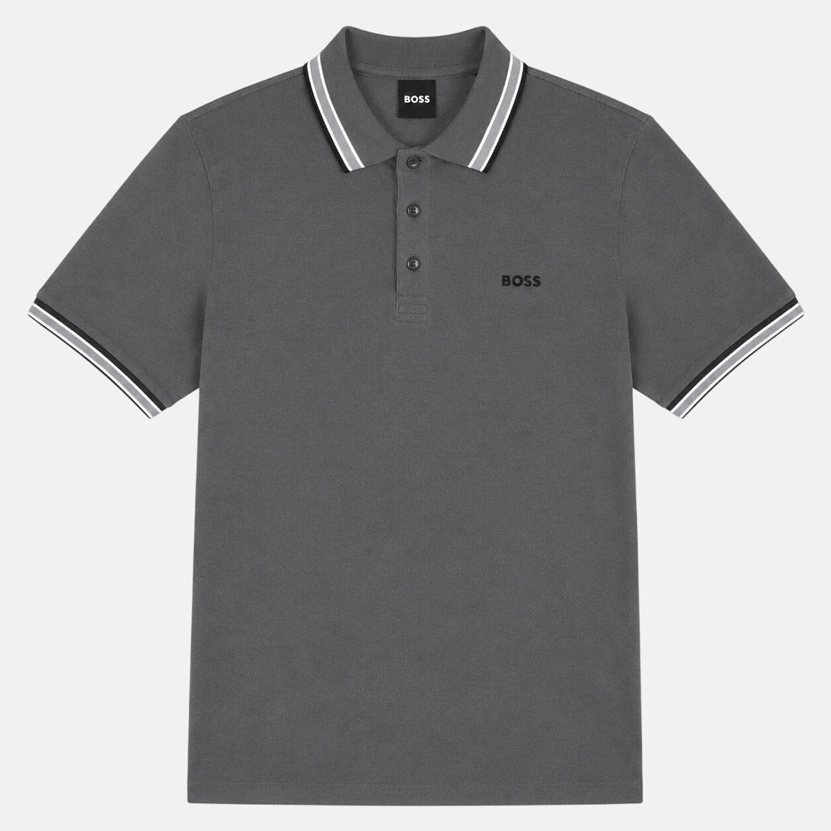 BOSS Paddy Piqué Polo Shirt Dark Grey | Northern Threads Designer Menswear