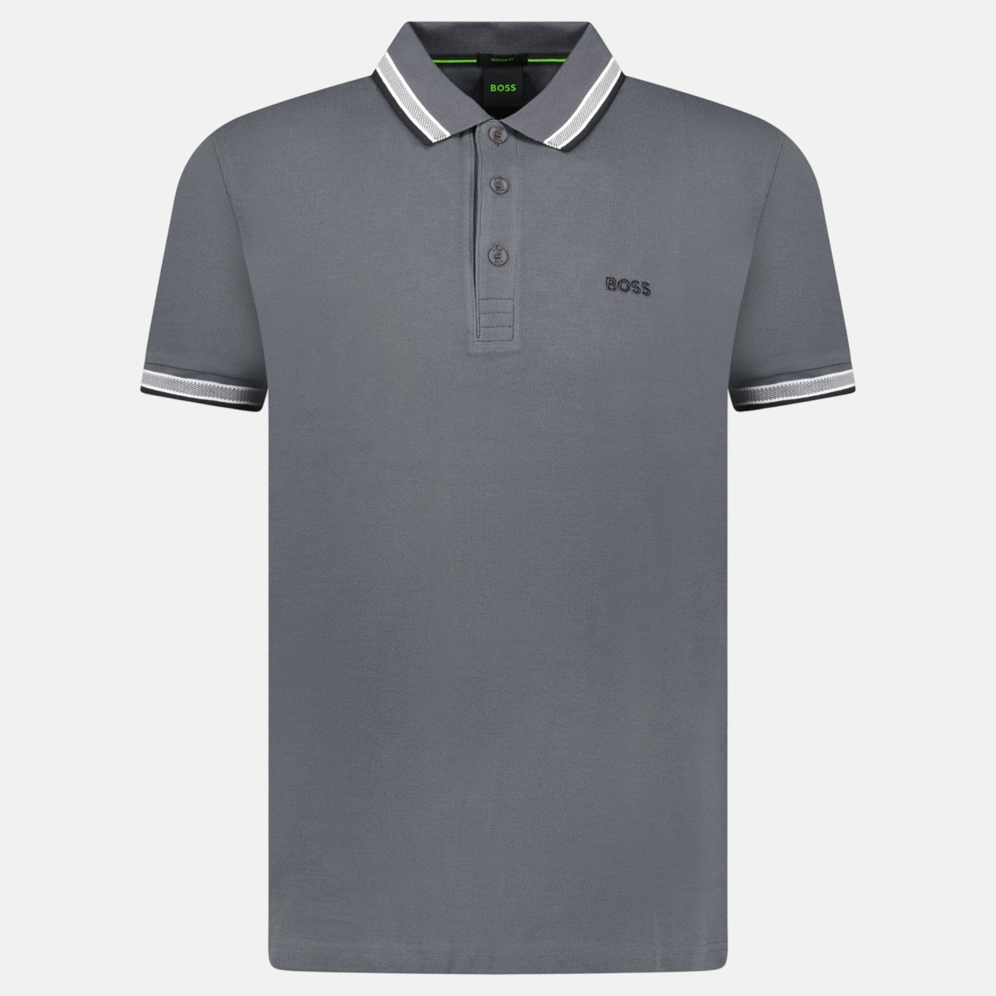 BOSS Paddy Polo Shirt Dark Grey - O7 - northern threads uk