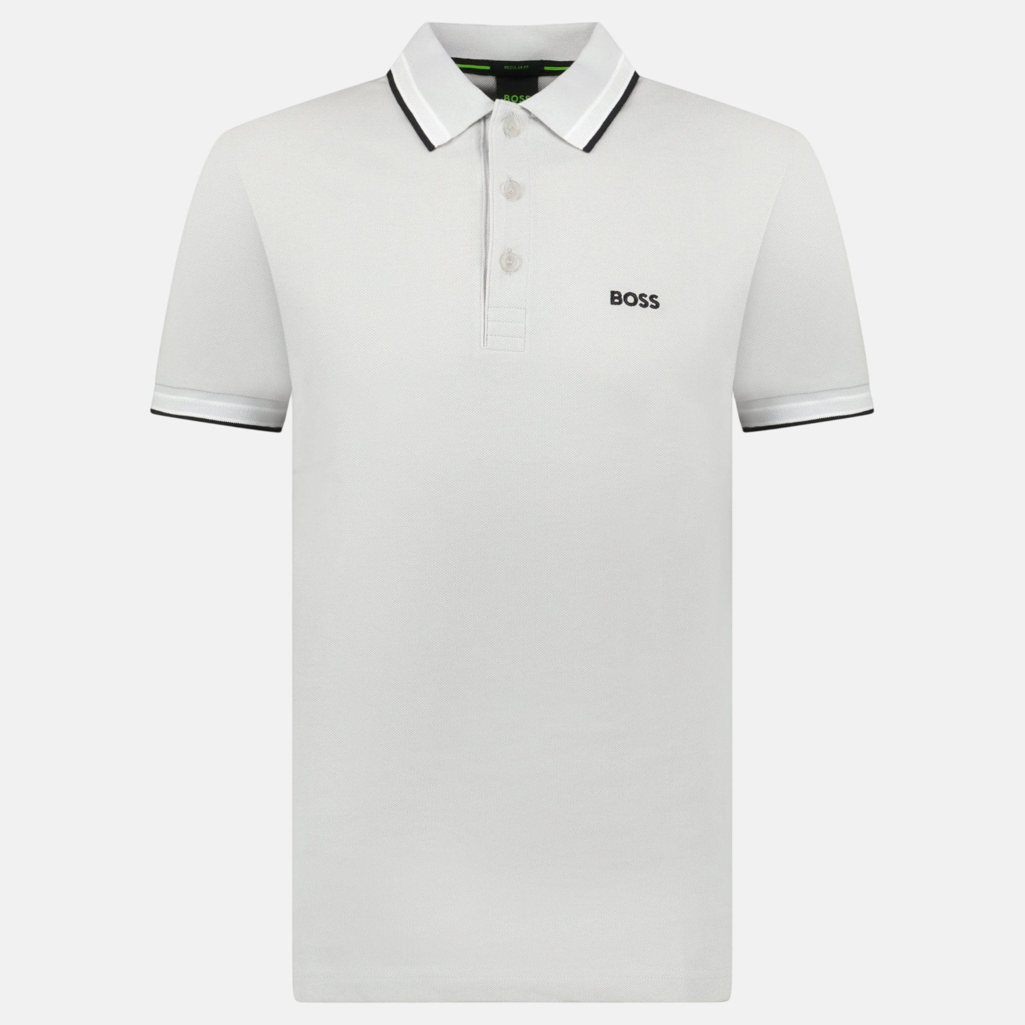 BOSS Paddy Polo Shirt Light Grey - sku-55536237379965 - northern threads uk