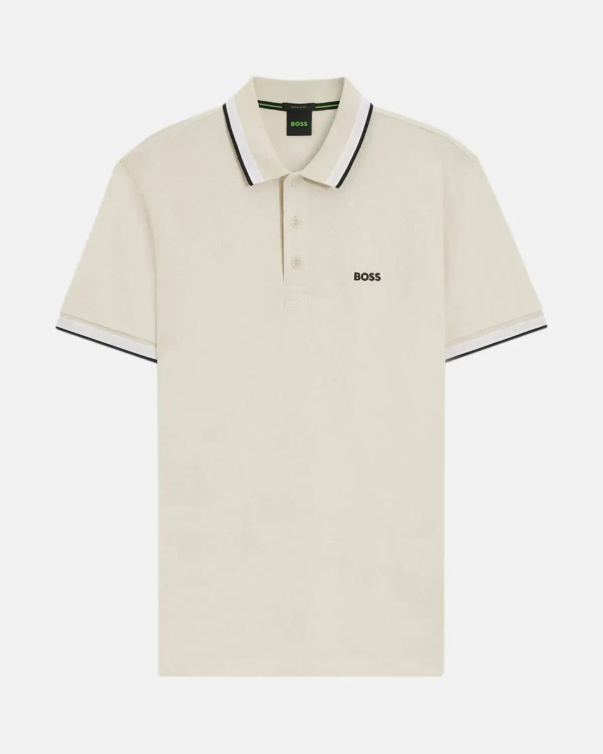 BOSS PADDY POLO SHIRT NATURAL - HUGO-BOSS-50469055-133-S - northern threads uk