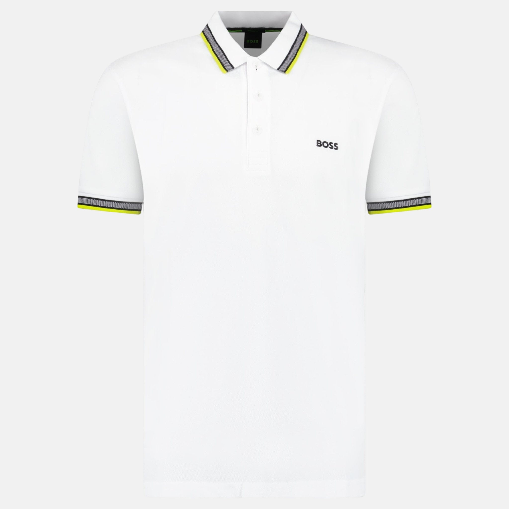 BOSS Paddy Polo Shirt White - C11 - northern threads uk