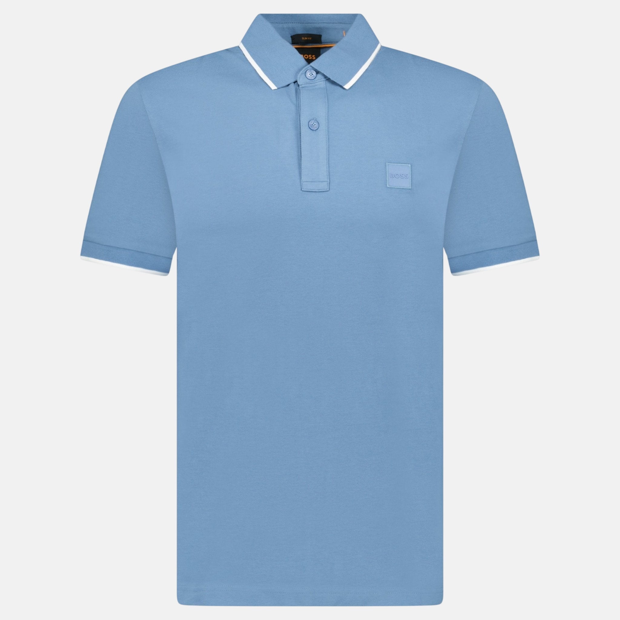 BOSS Passertip Polo Shirt Blue - sku-55536159818109 - northern threads uk