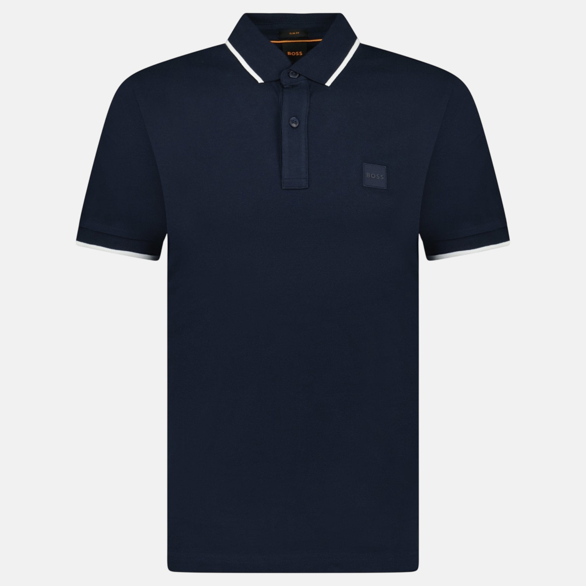 BOSS Passertip Polo Shirt in Navy - O8 - northern threads uk