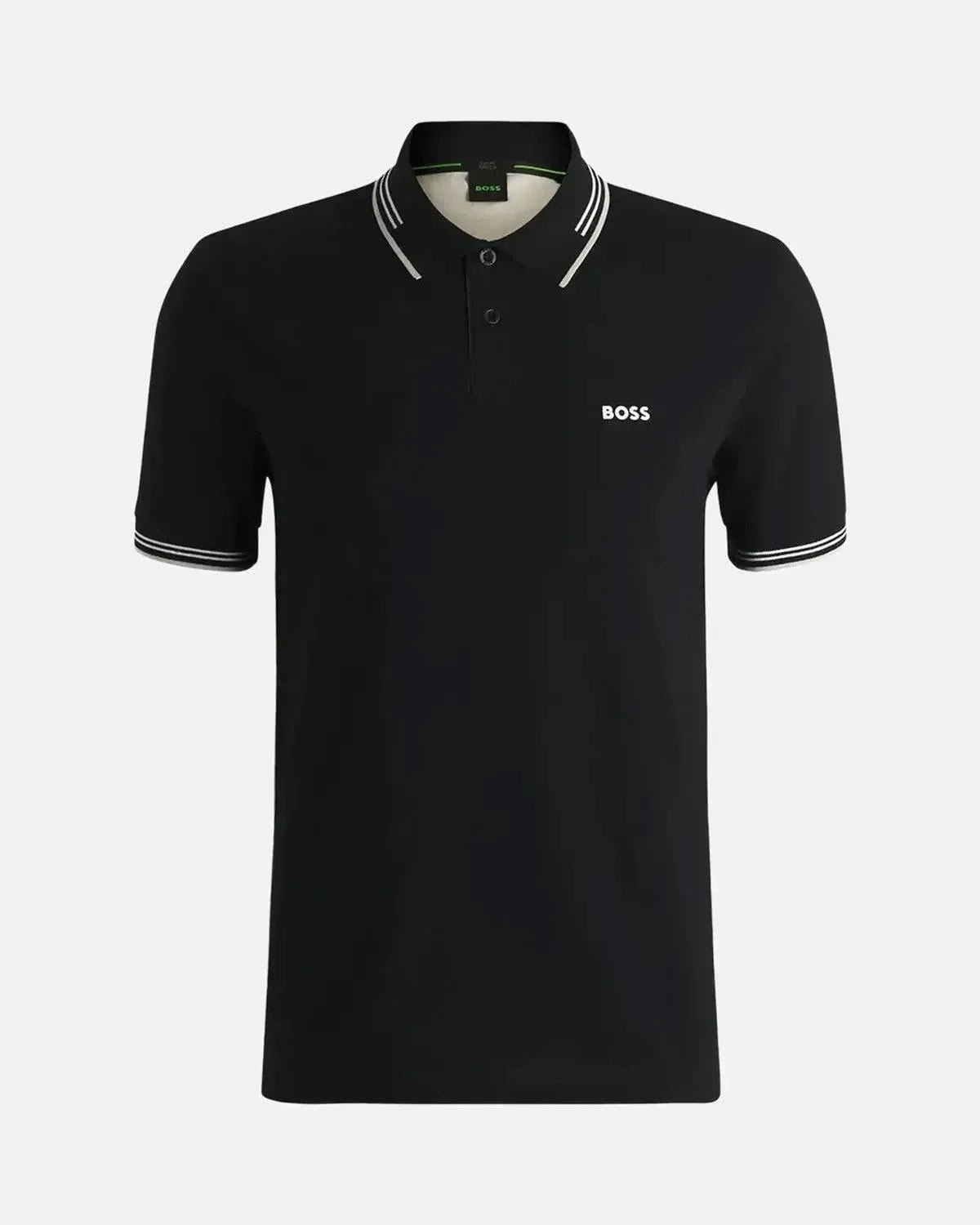BOSS PAUL SLIM FIT POLO SHIRT BLACK - HUGO-BOSS-50506193-007-M - northern threads uk