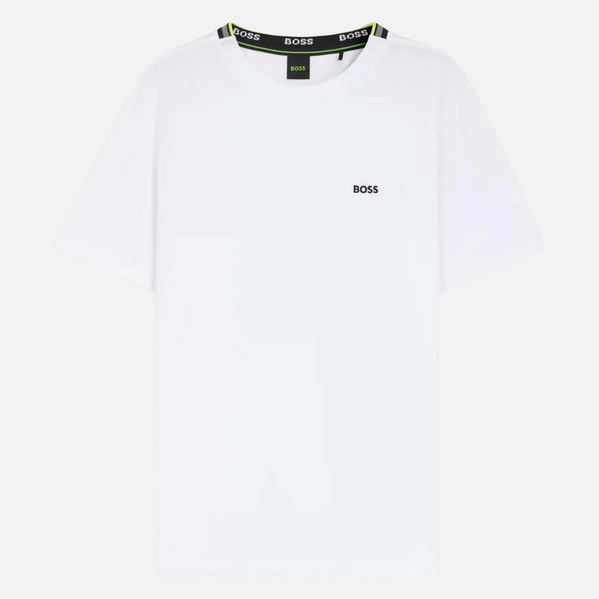 BOSS Pique Taddy T-Shirt Open White | Northern Threads Designer Menswear