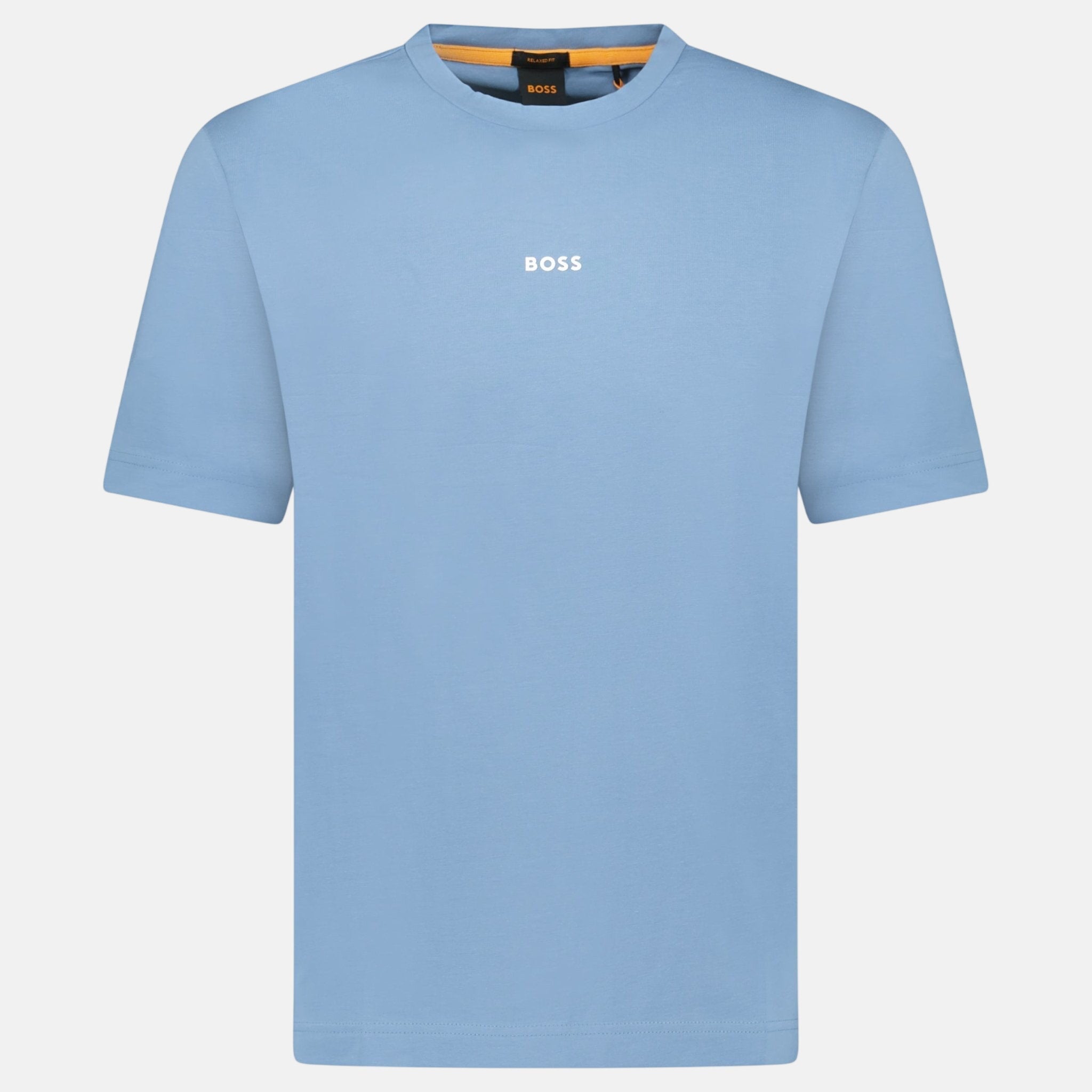 BOSS Relaxed - Fit Stretch Cotton T-Shirt Blue - sku-55536289055101 - northern threads uk
