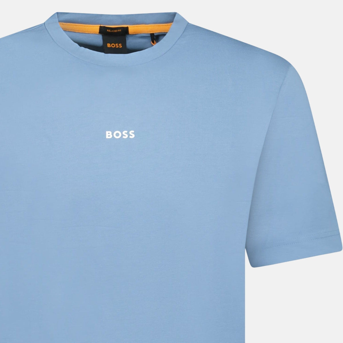 BOSS Relaxed-Fit Stretch Cotton T-Shirt Blue | Northern Threads Designer Menswear