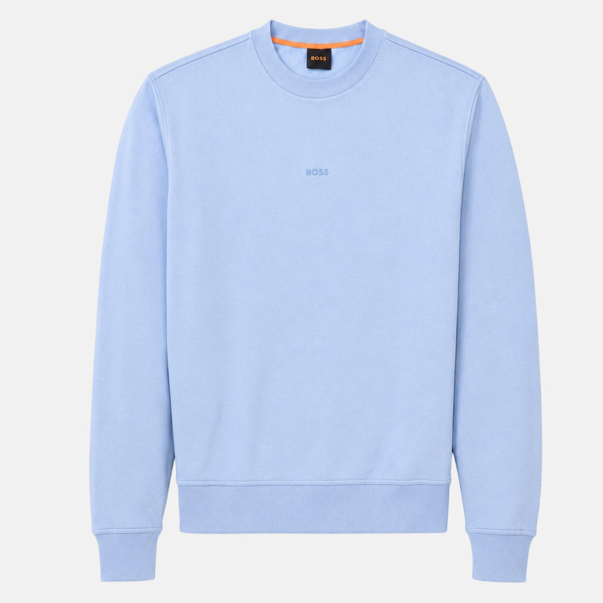 BOSS Relaxed Fit WeSmallcrew Sweatshirt Blue | Northern Threads Designer Menswear