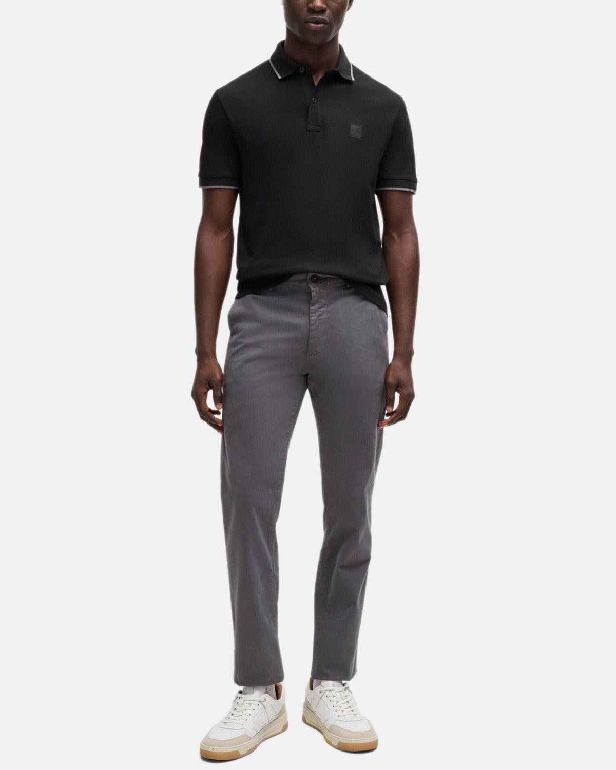 BOSS Slim Fit Passertip Polo Shirt Black | Northern Threads Designer Menswear