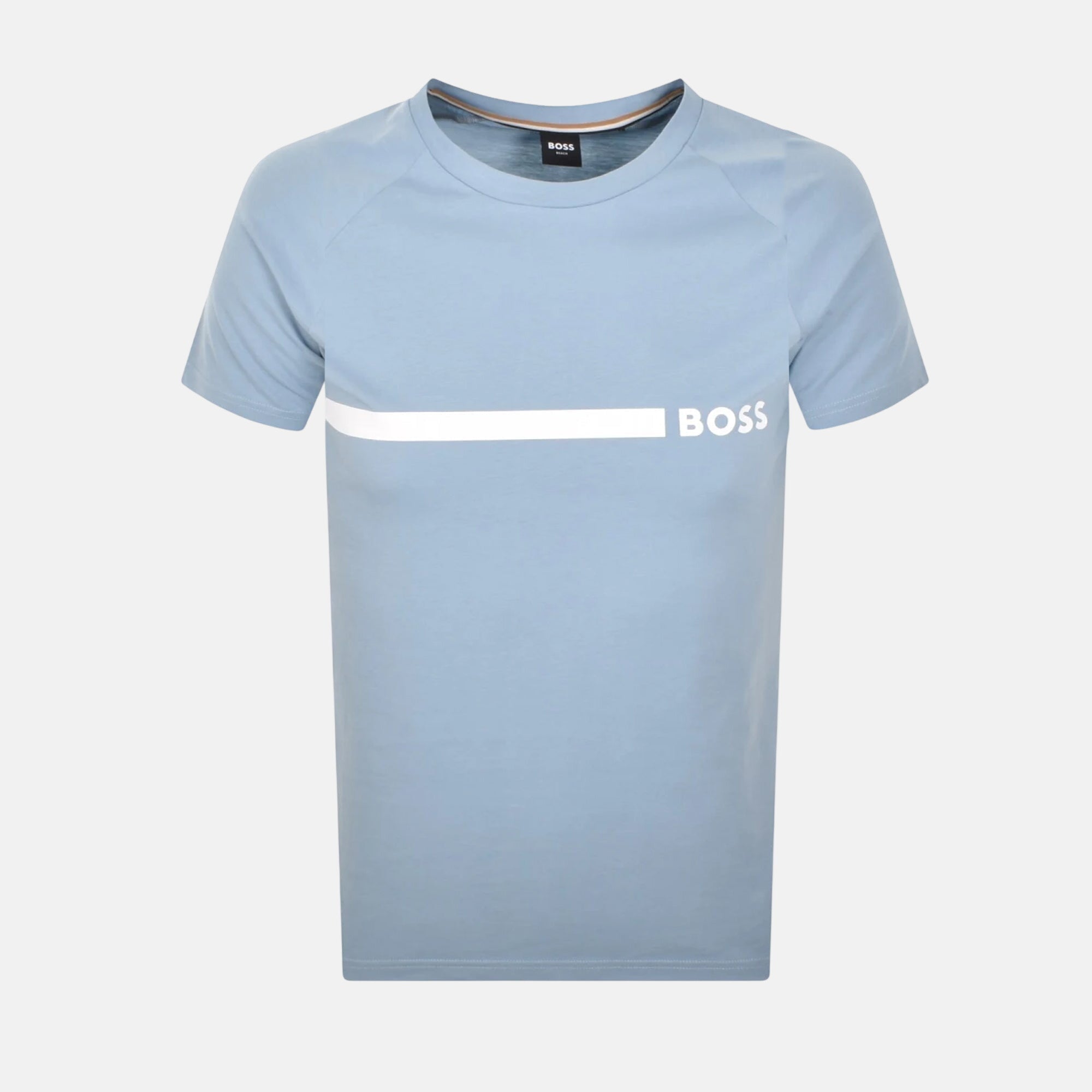 BOSS Slim Fit RN T-Shirt Open Blue - SPR321-S - northern threads uk