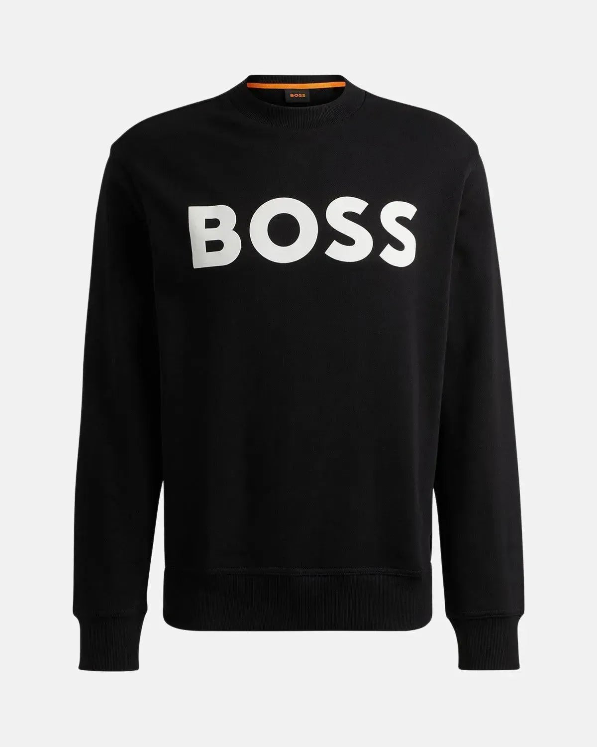 BOSS WEBASIC LOGO SWEATSHIRT BLACK - HUGO-BOSS-50487133-001-S - northern threads uk