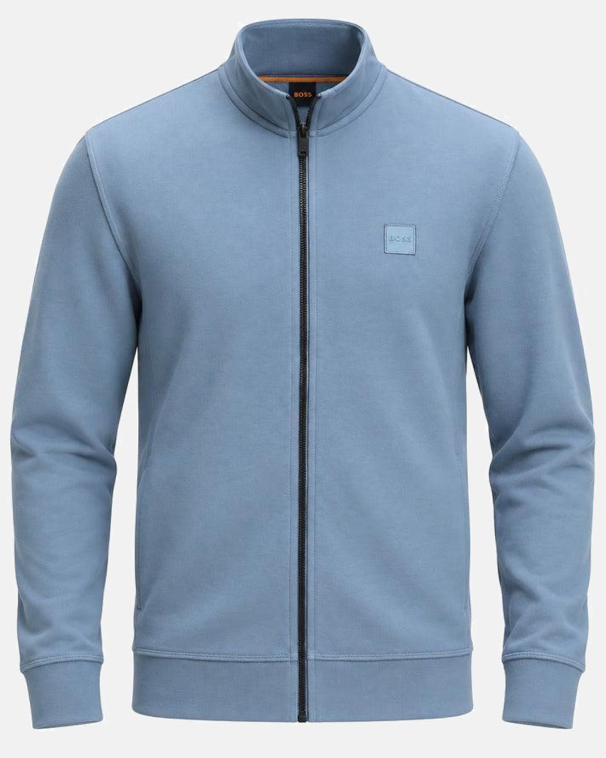 BOSS Zestart Zip Through Sweatshirt Light Pastel Blue | Northern Threads Designer Menswear
