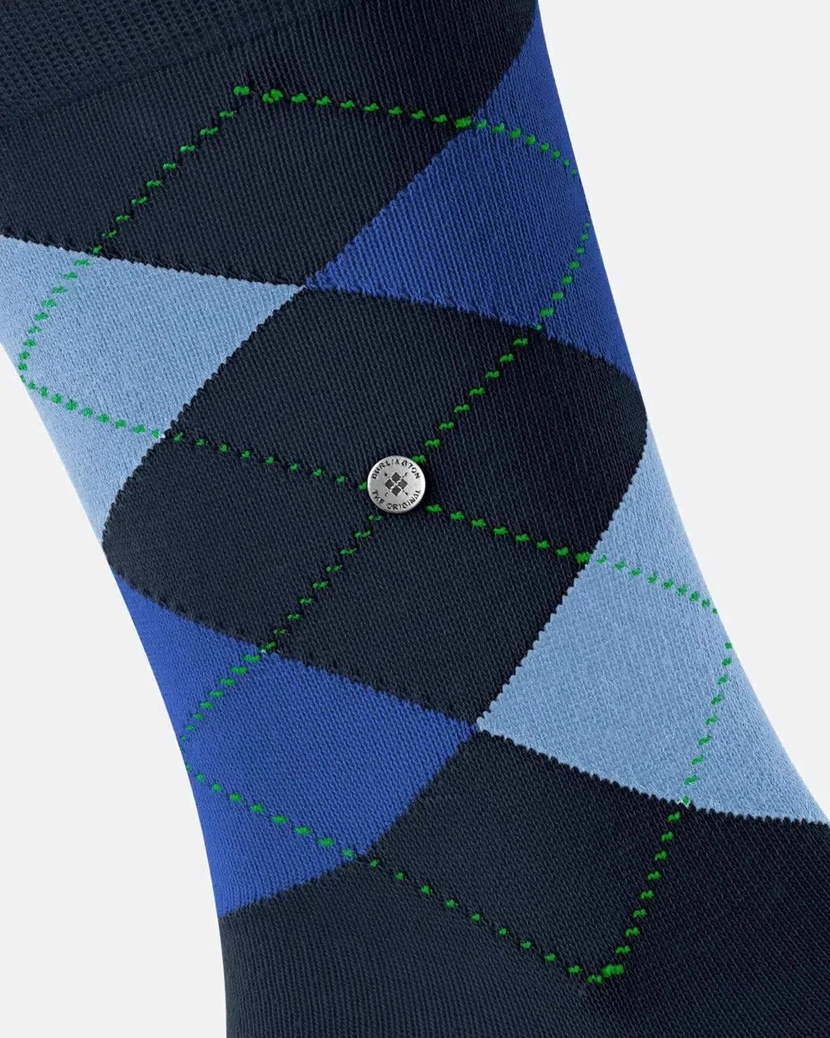 BURLINGTON KING SOCKS MARINE | Northern Threads Designer Menswear