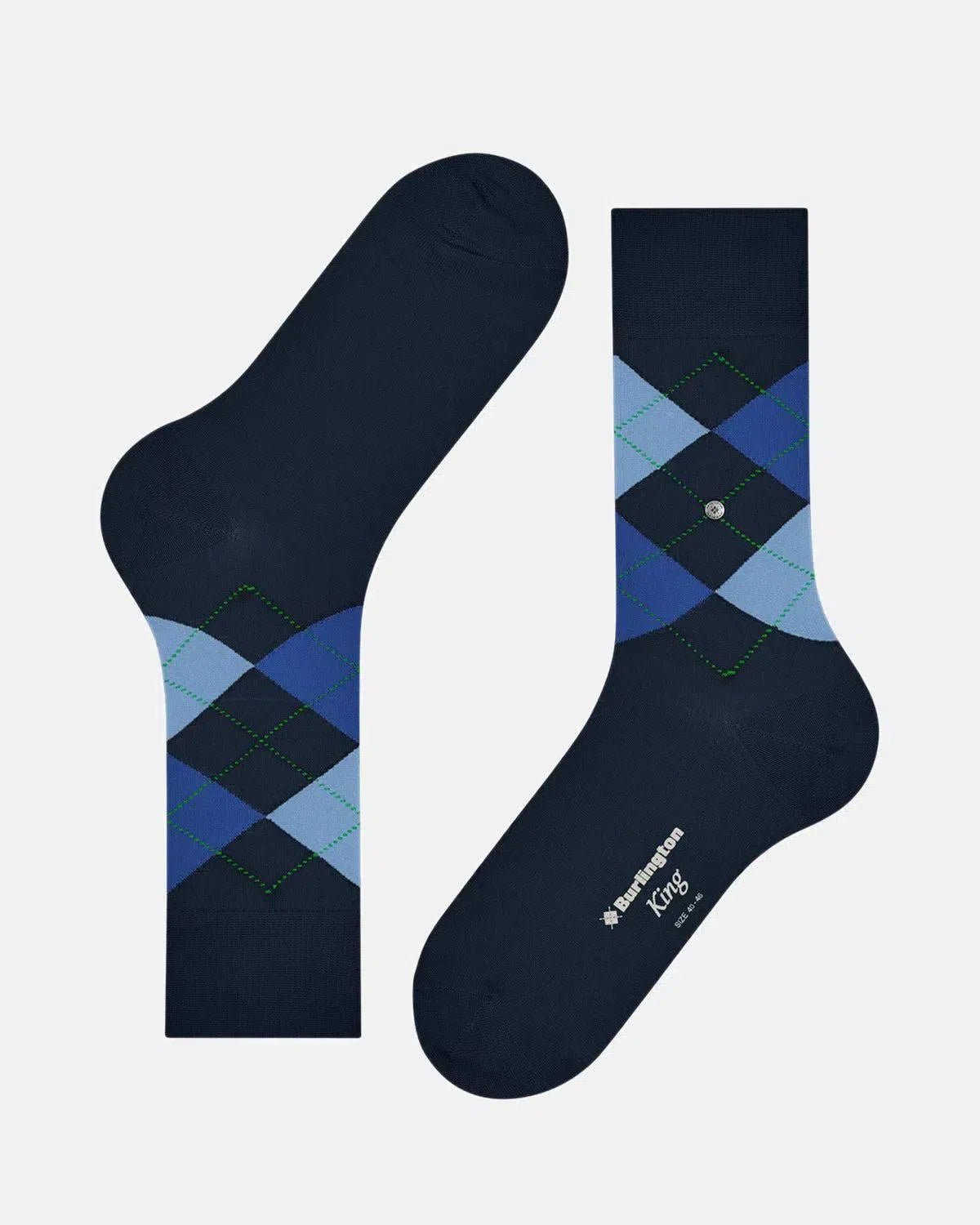 BURLINGTON KING SOCKS MARINE | Northern Threads Designer Menswear