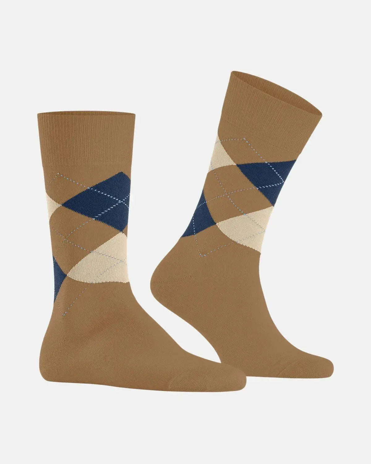 BURLINGTON SOCKS-BURLINGTON KING SOCKS NOUGAT-NORTHERN THREADS DESIGNER MENSWEAR