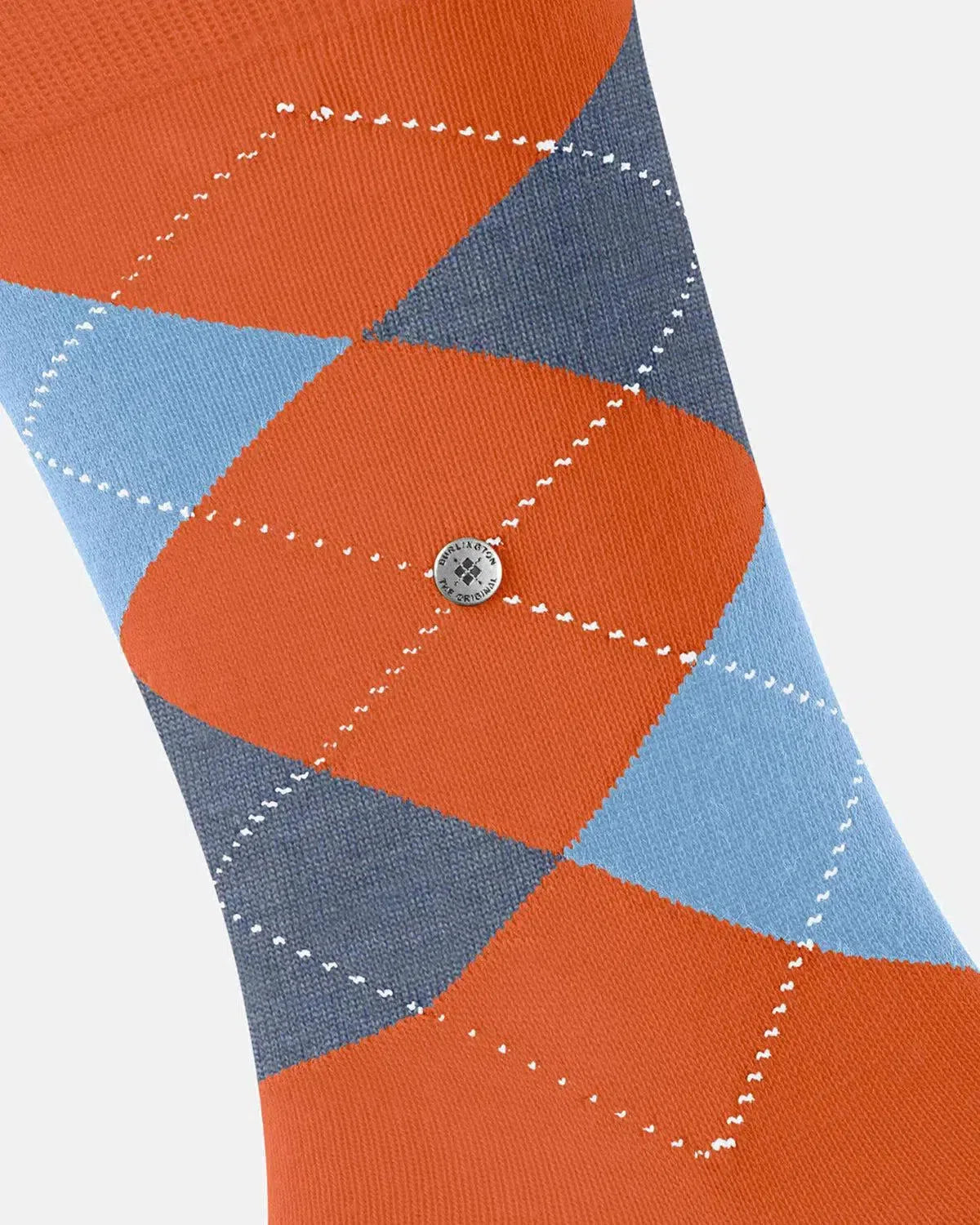 BURLINGTON SOCKS-BURLINGTON KING SOCKS PUMPKIN-NORTHERN THREADS DESIGNER MENSWEAR
