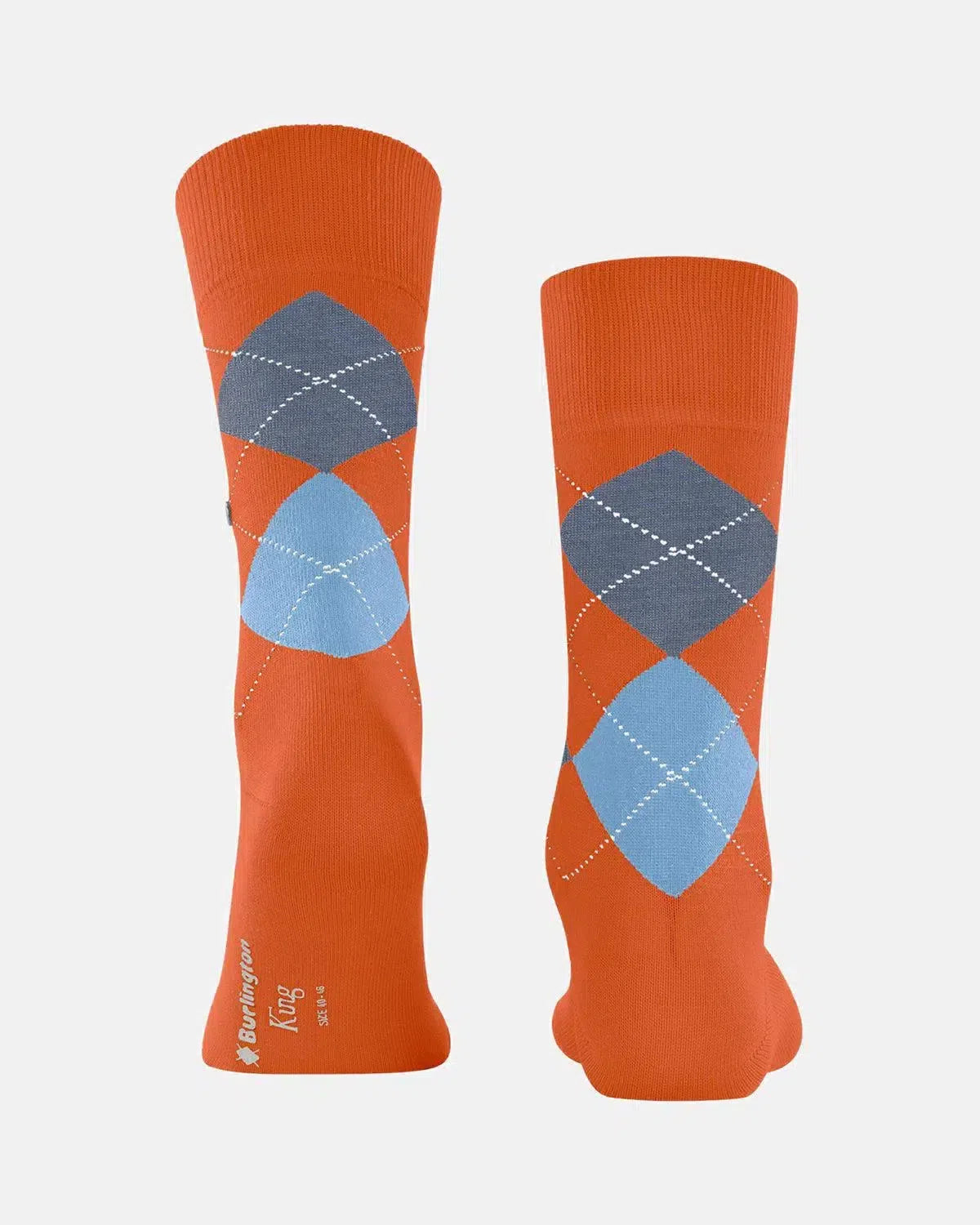 BURLINGTON SOCKS-BURLINGTON KING SOCKS PUMPKIN-NORTHERN THREADS DESIGNER MENSWEAR