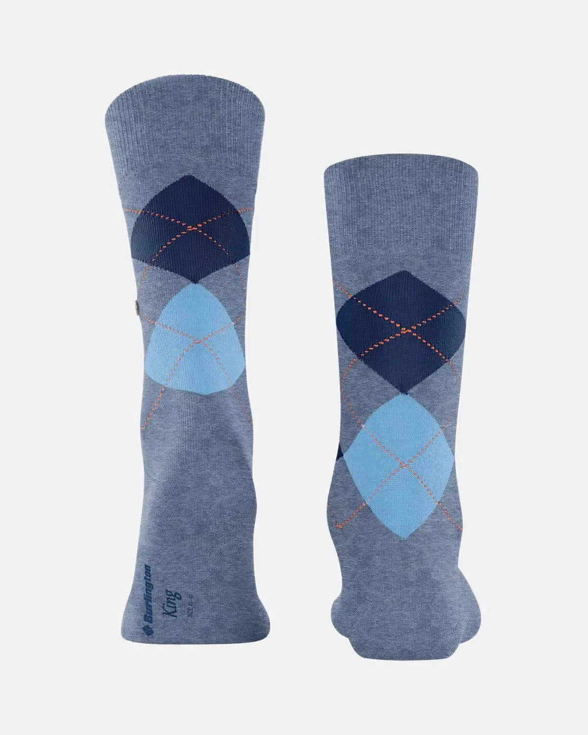 BURLINGTON SOCKS-BURLINGTON KING SOCKS TURQUOISE-NORTHERN THREADS DESIGNER MENSWEAR