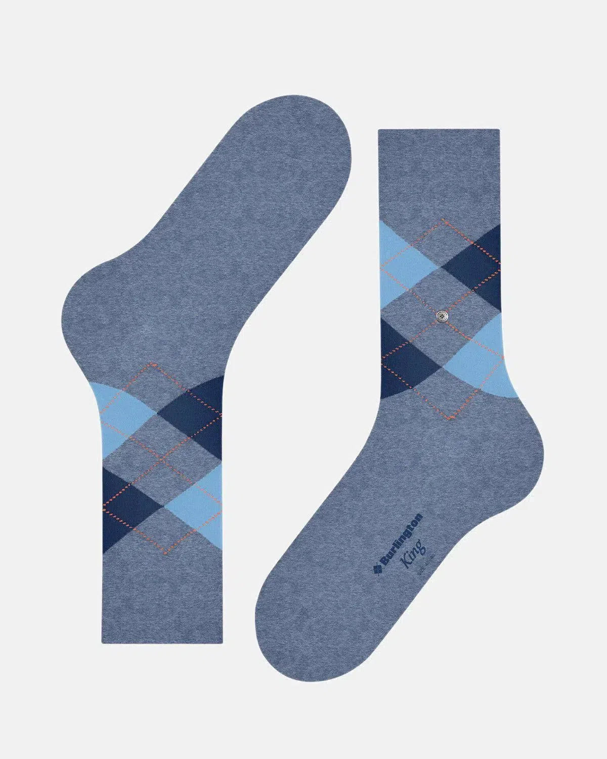 BURLINGTON SOCKS-BURLINGTON KING SOCKS TURQUOISE-NORTHERN THREADS DESIGNER MENSWEAR
