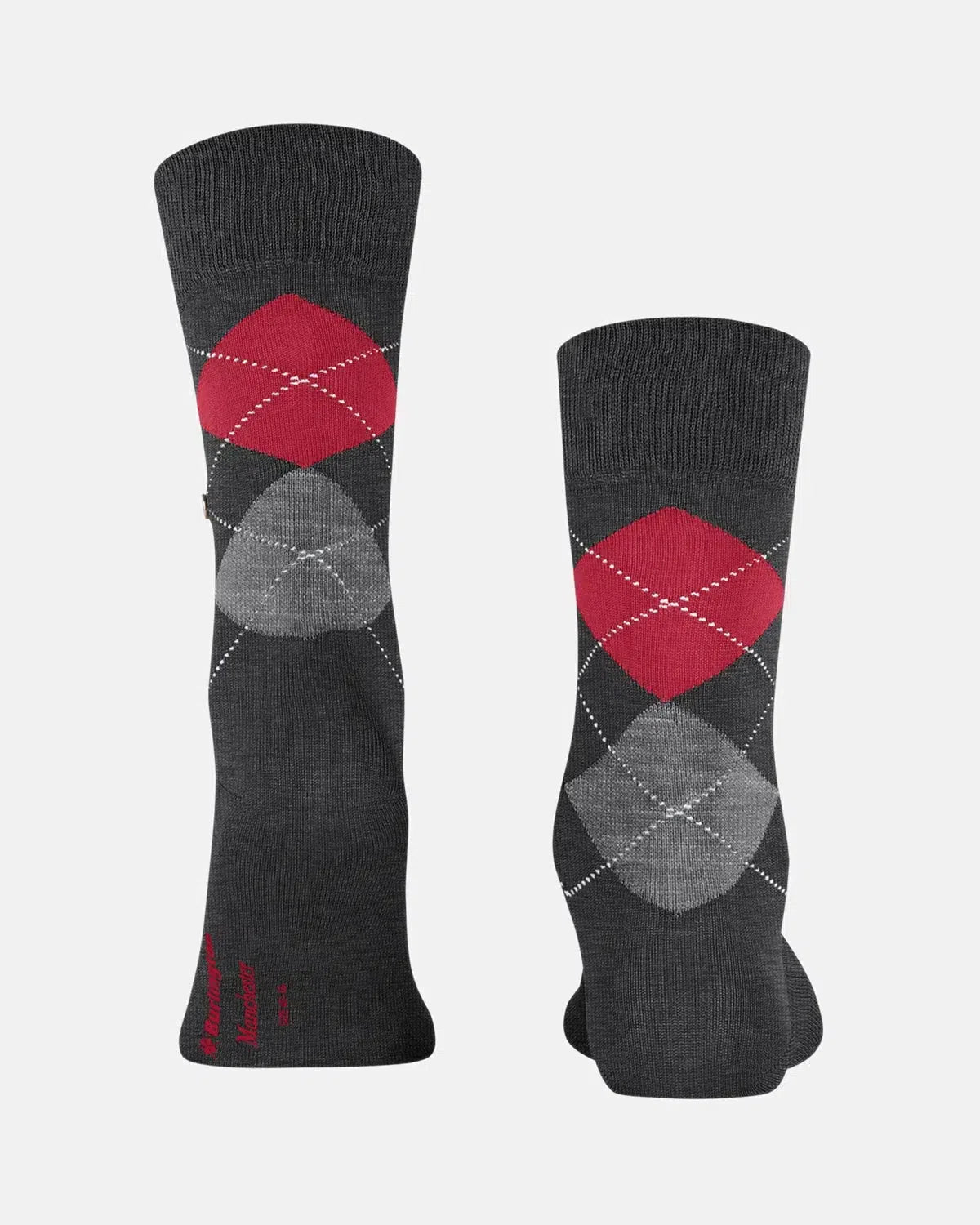 BURLINGTON SOCKS-BURLINGTON MANCHESTER SOCKS ANTHRACITE MELANGE-NORTHERN THREADS DESIGNER MENSWEAR