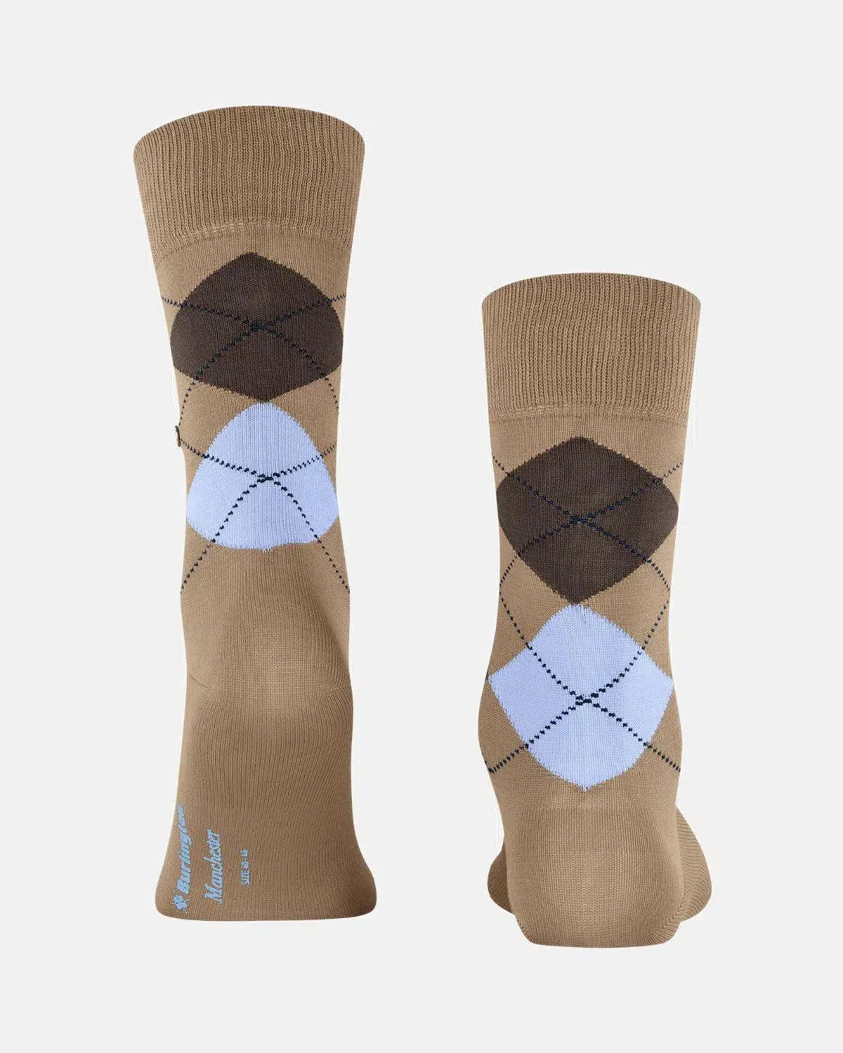 BURLINGTON SOCKS-BURLINGTON MANCHESTER SOCKS BEIGE-NORTHERN THREADS DESIGNER MENSWEAR