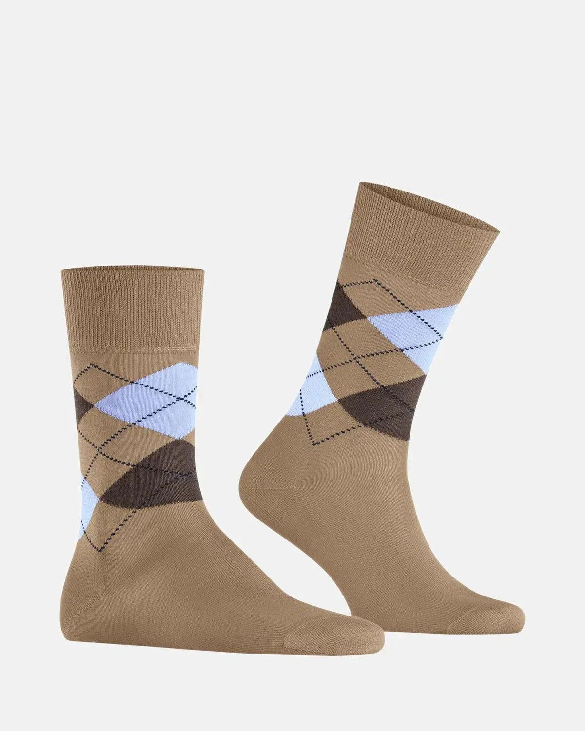 BURLINGTON SOCKS-BURLINGTON MANCHESTER SOCKS BEIGE-NORTHERN THREADS DESIGNER MENSWEAR