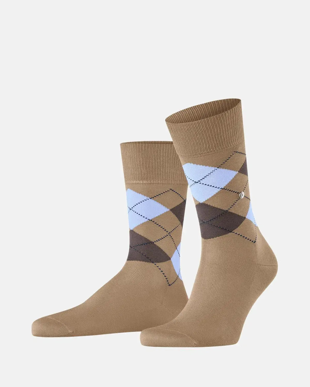BURLINGTON SOCKS-BURLINGTON MANCHESTER SOCKS BEIGE-NORTHERN THREADS DESIGNER MENSWEAR