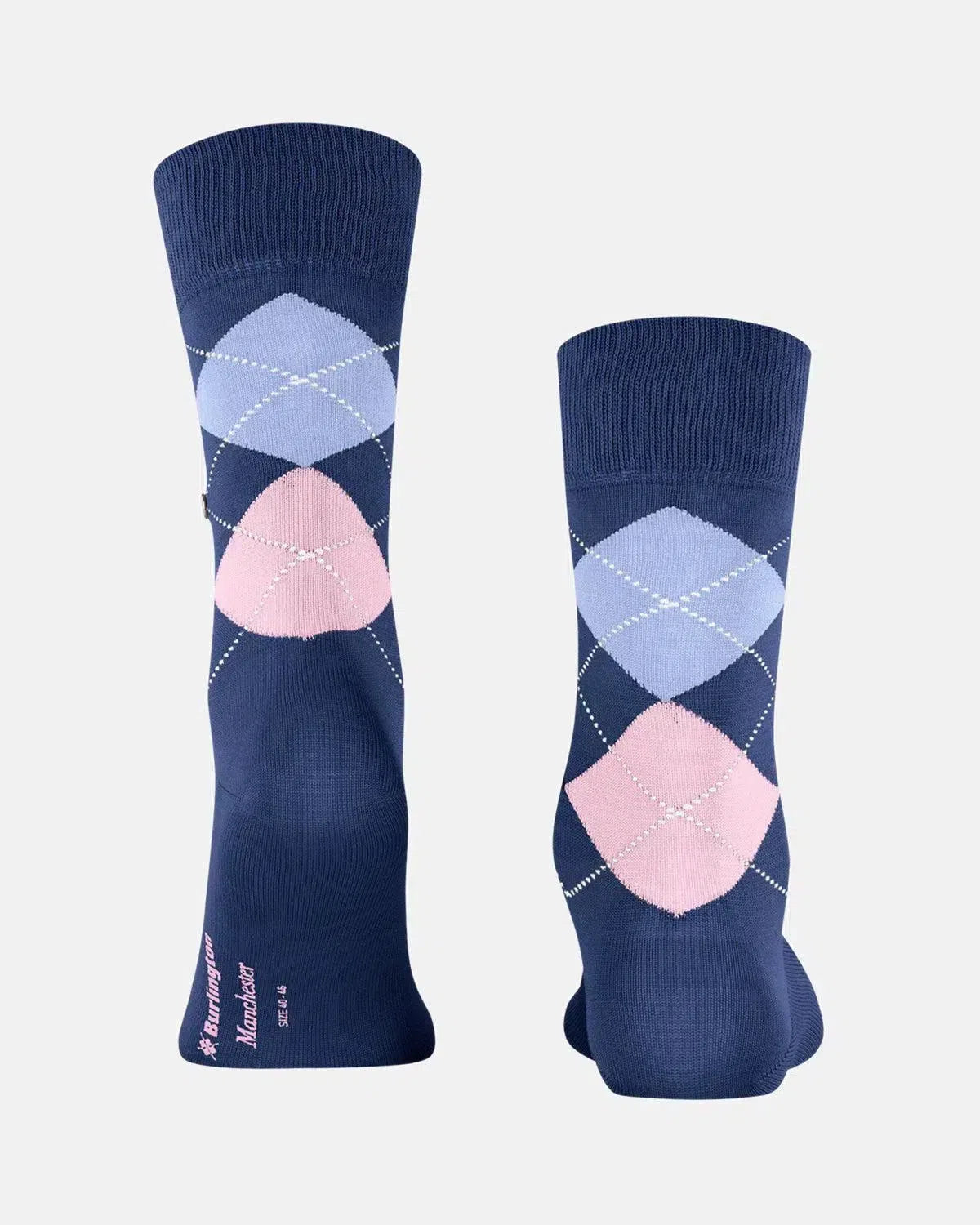 BURLINGTON SOCKS-BURLINGTON MANCHESTER SOCKS NIGHT BLUE-NORTHERN THREADS DESIGNER MENSWEAR