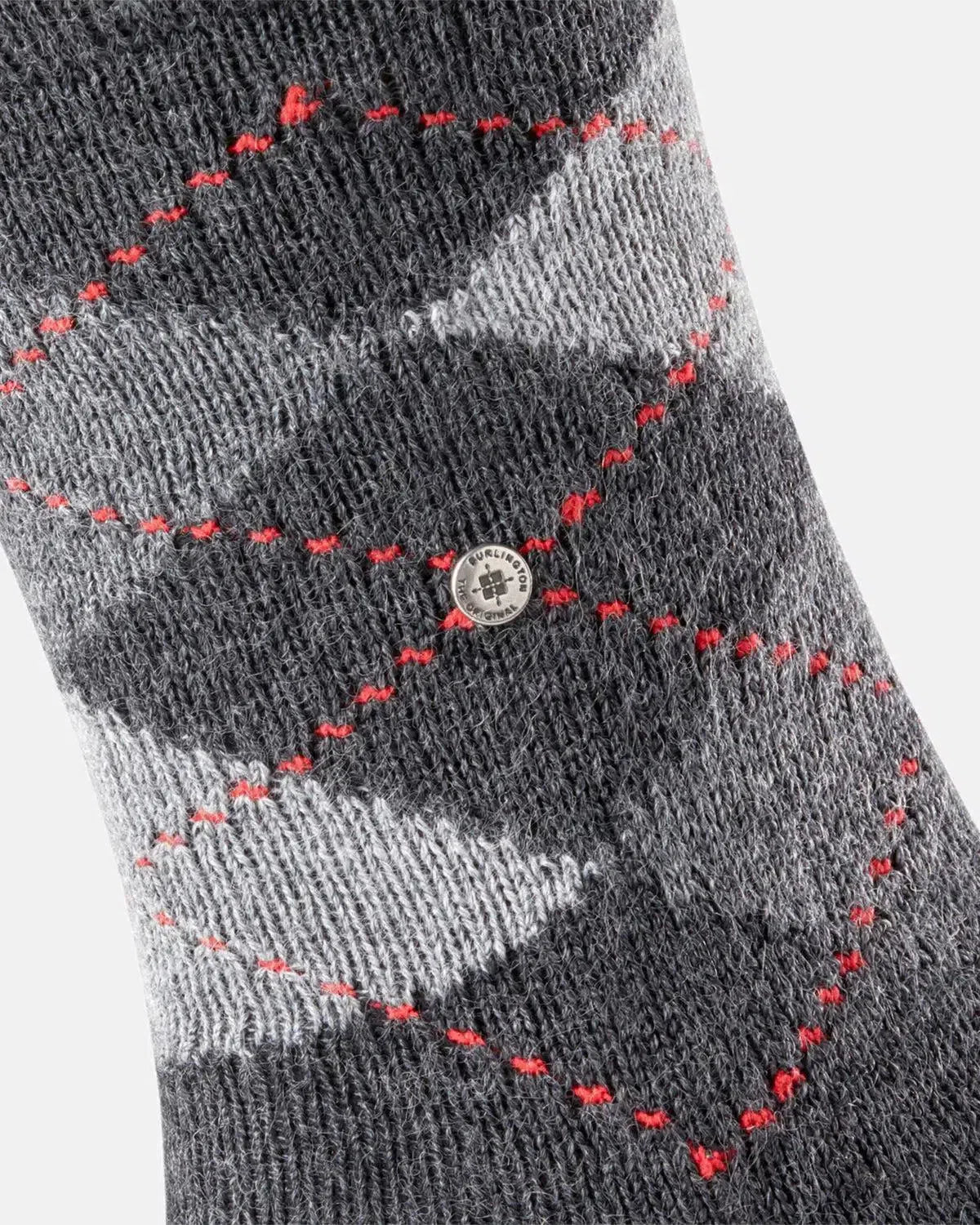 BURLINGTON SOCKS-BURLINGTON PRESTON SOCKS ANTHRACITE MARL-NORTHERN THREADS DESIGNER MENSWEAR