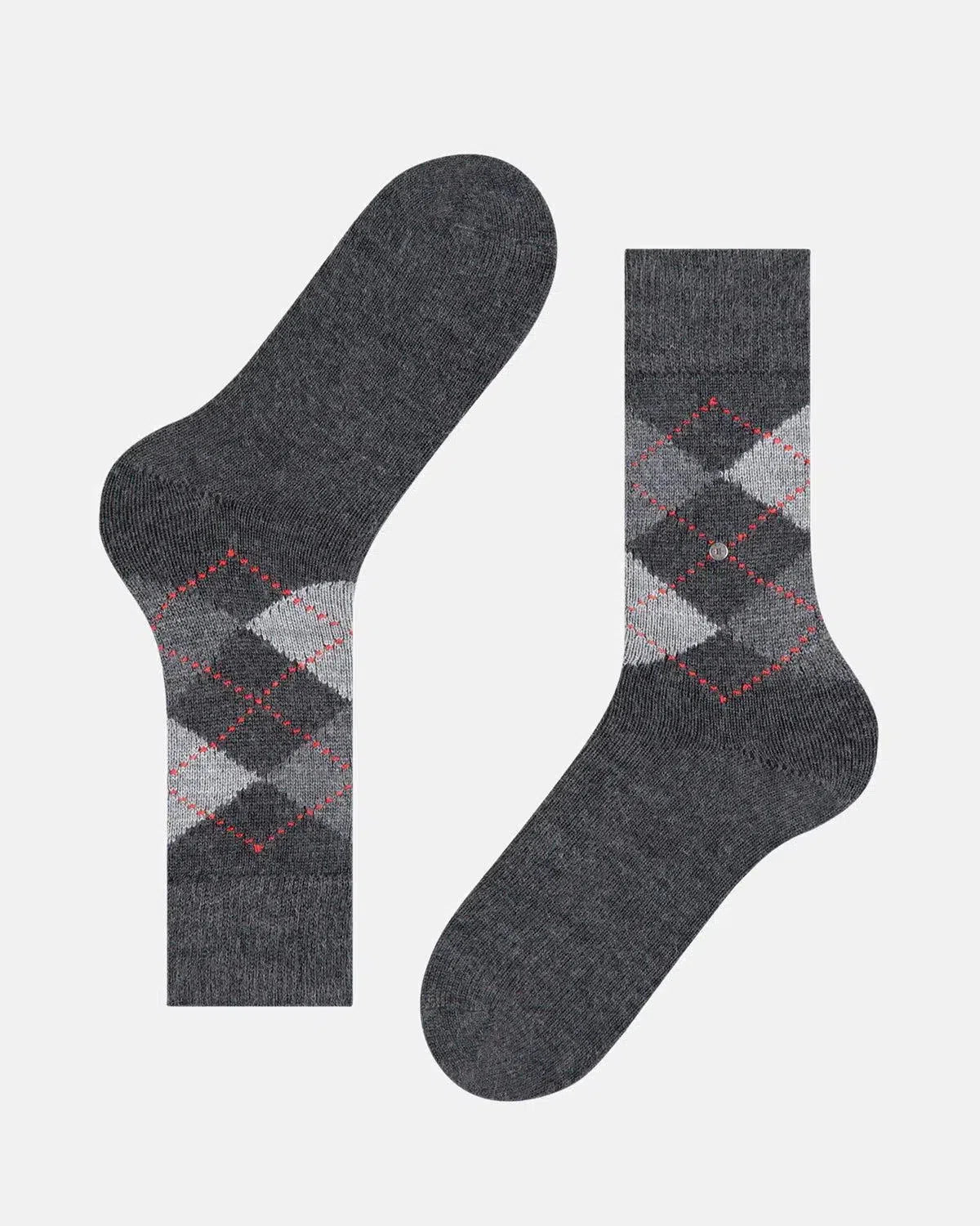 BURLINGTON SOCKS-BURLINGTON PRESTON SOCKS ANTHRACITE MARL-NORTHERN THREADS DESIGNER MENSWEAR