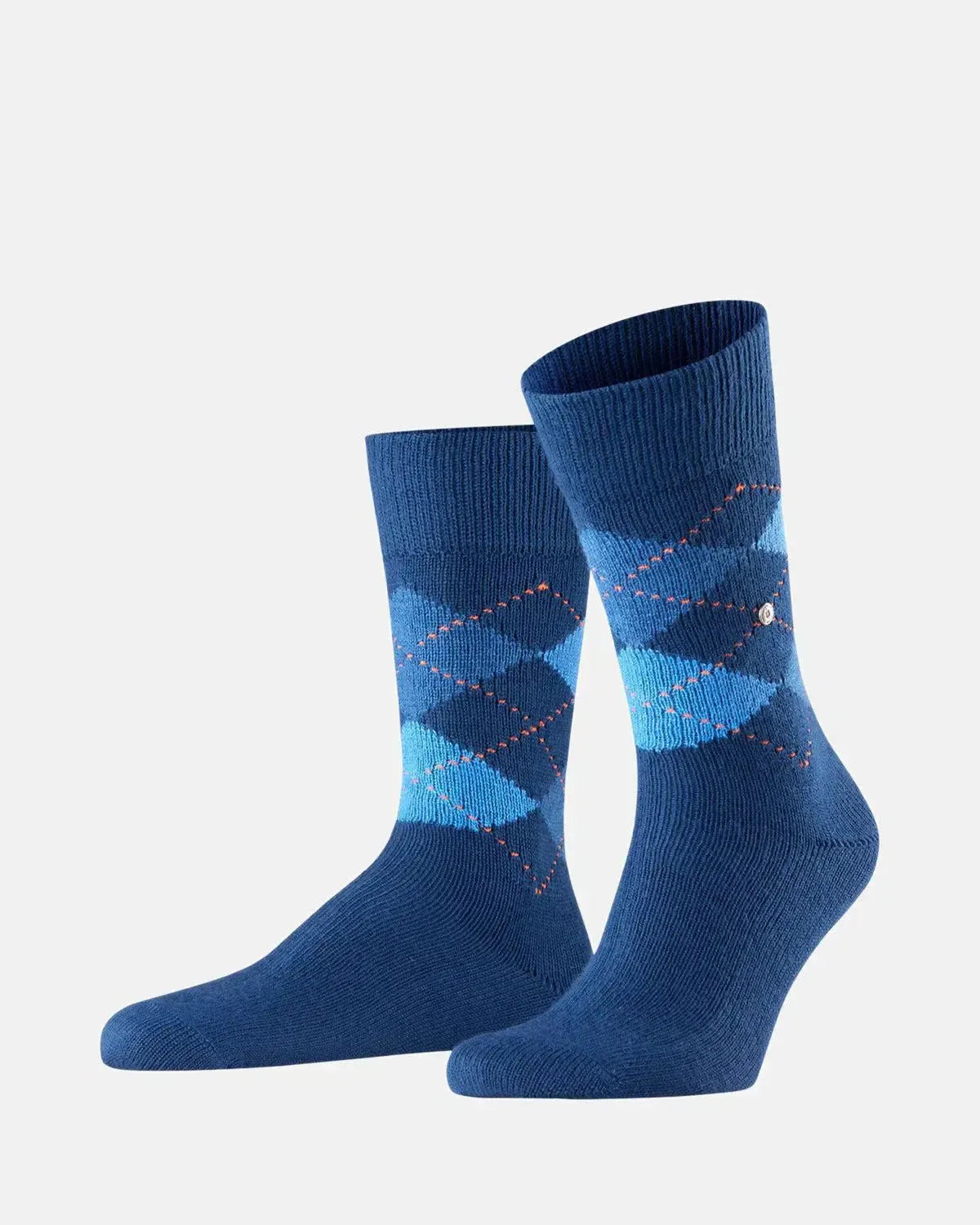 BURLINGTON SOCKS-BURLINGTON PRESTON SOCKS ROYAL BLUE-NORTHERN THREADS DESIGNER MENSWEAR