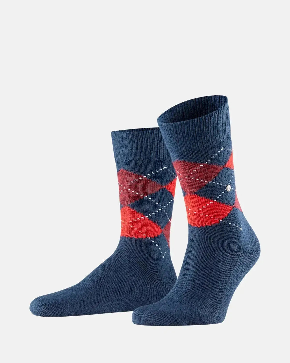 BURLINGTON SOCKS-BURLINGTON PRESTON SOCKS STEEL BLUE-NORTHERN THREADS DESIGNER MENSWEAR