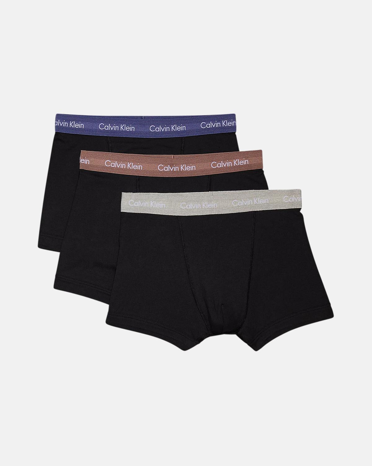 CALVIN KLEIN 3 - PACK TRUNKS BLACK B - R IRIS - CALVIN-KLEIN- 0000U2664G-Q2E-S - northern threads uk