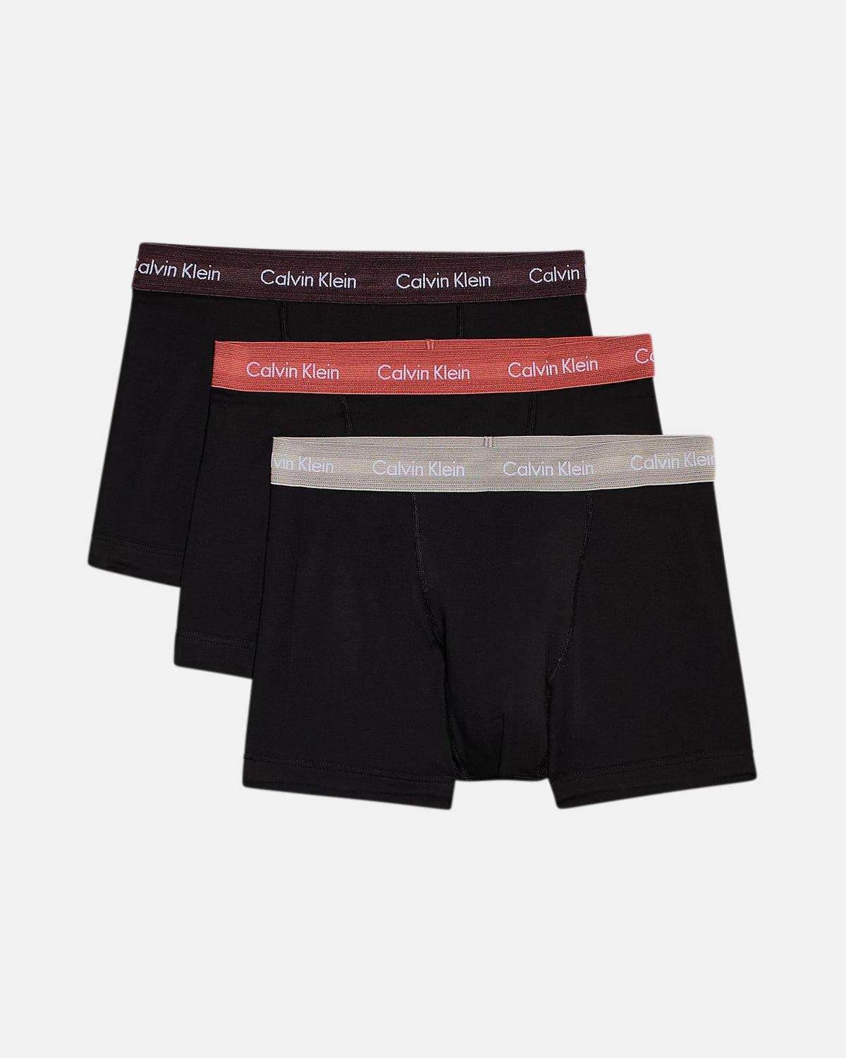 CALVIN KLEIN 3 - PACK TRUNKS BLACK B - ROCK RIDGE - CALVIN-KLEIN- 0000U2664G-Q41-S - northern threads uk