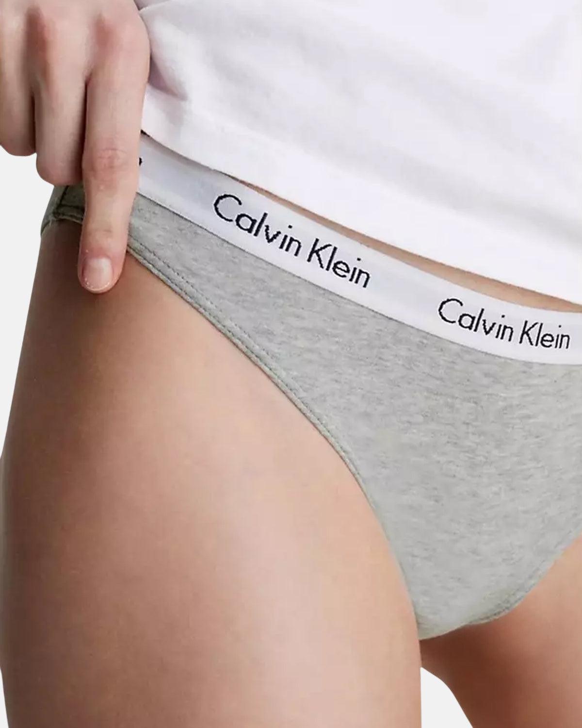 CALVIN KLEIN WOMENS CAROUSEL BIKINI BRIEFS GREY HEATHER - northern threads