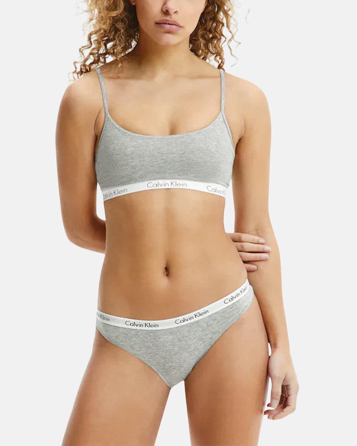 CALVIN KLEIN WOMENS CAROUSEL BIKINI BRIEFS GREY HEATHER - northern threads