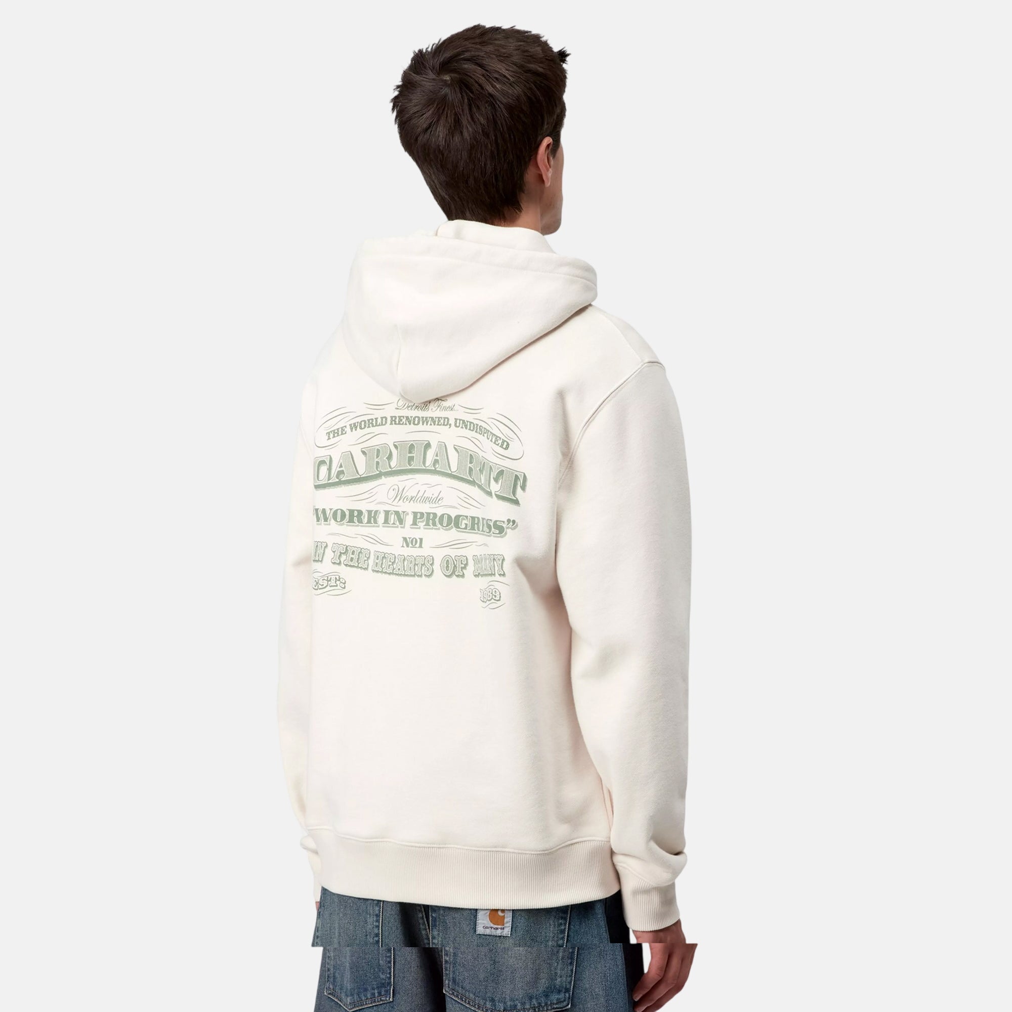 Carhartt WIP 3 One 3 Hoodie Salt - SPR1003-M - northern threads uk