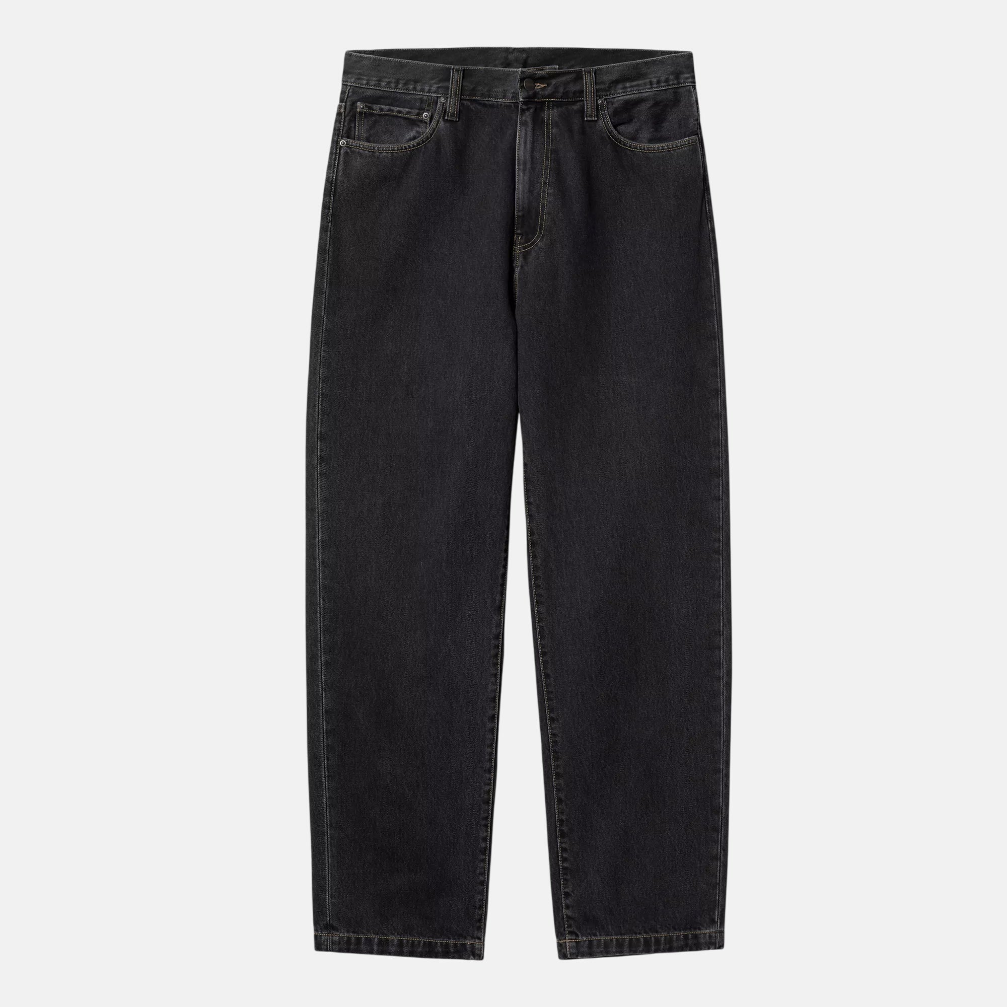 Carhartt WIP Aaron Pant Black Stone Washed - SPR571-30 - northern threads uk