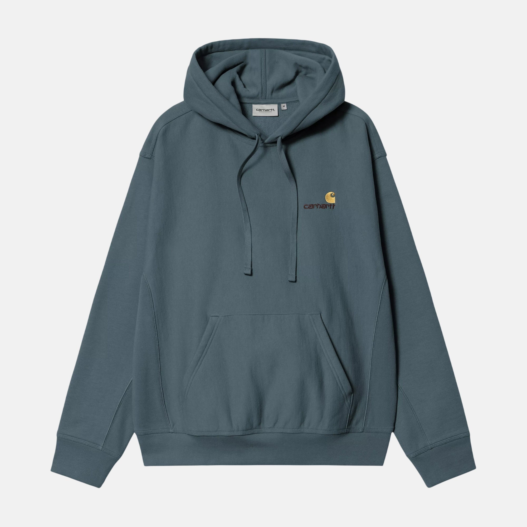 Carhartt WIP American Script Hoodie Office Blue - SPR1027-S - northern threads uk