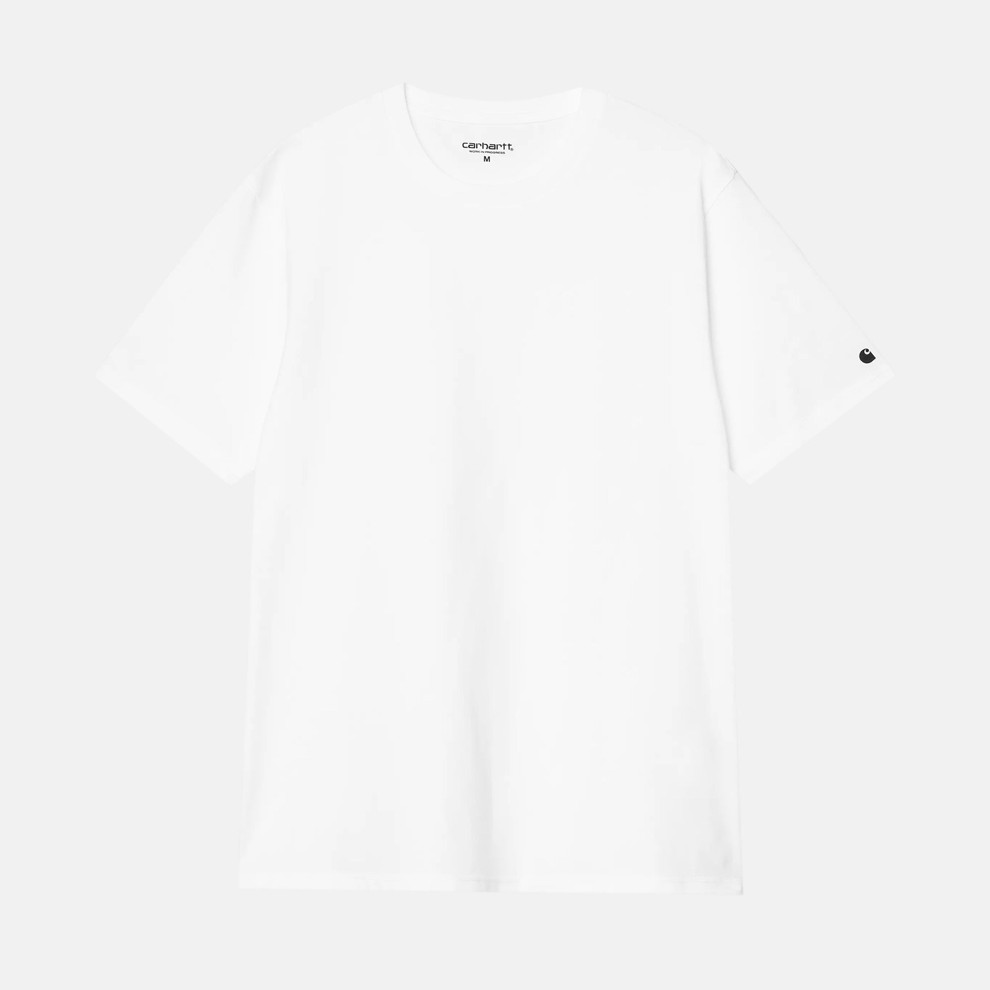 Carhartt WIP Base T-Shirt White Black - SPR074-S - northern threads uk