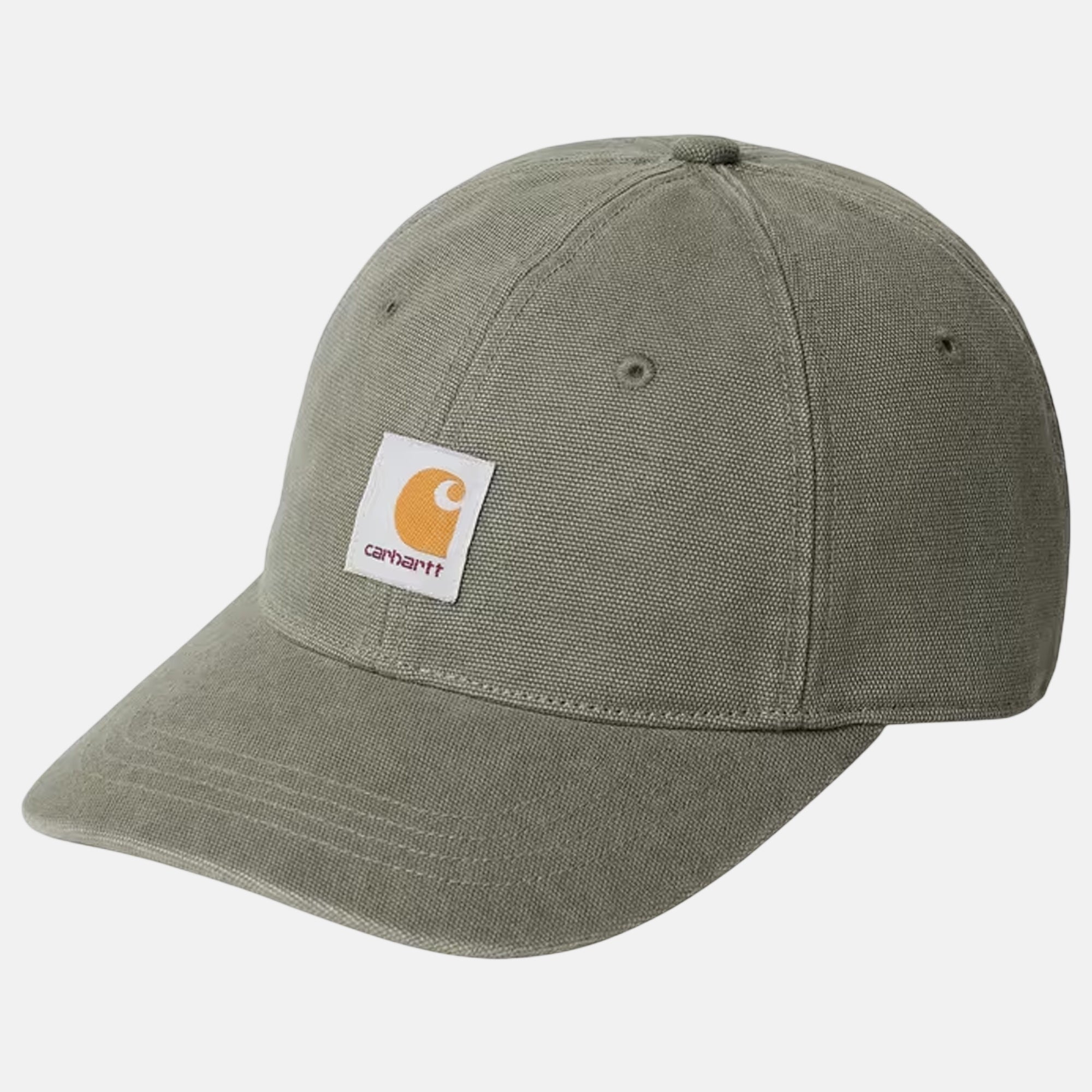 Carhartt WIP Canvas Cap Leaf Stone Washed - SPR1307-One size - northern threads uk