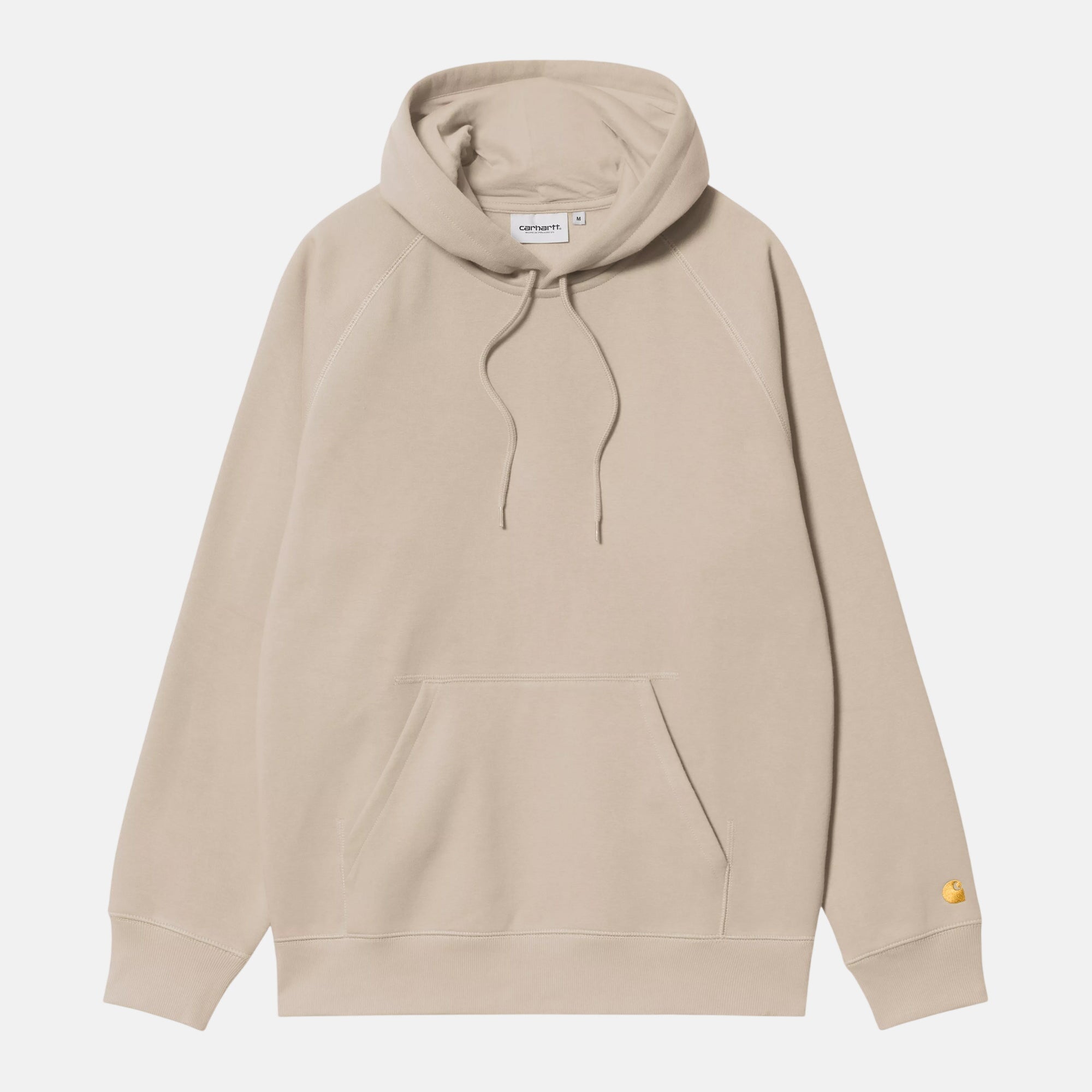 Carhartt WIP Chase Hoodie Fleur De Sel Gold - SPR916-S - northern threads uk