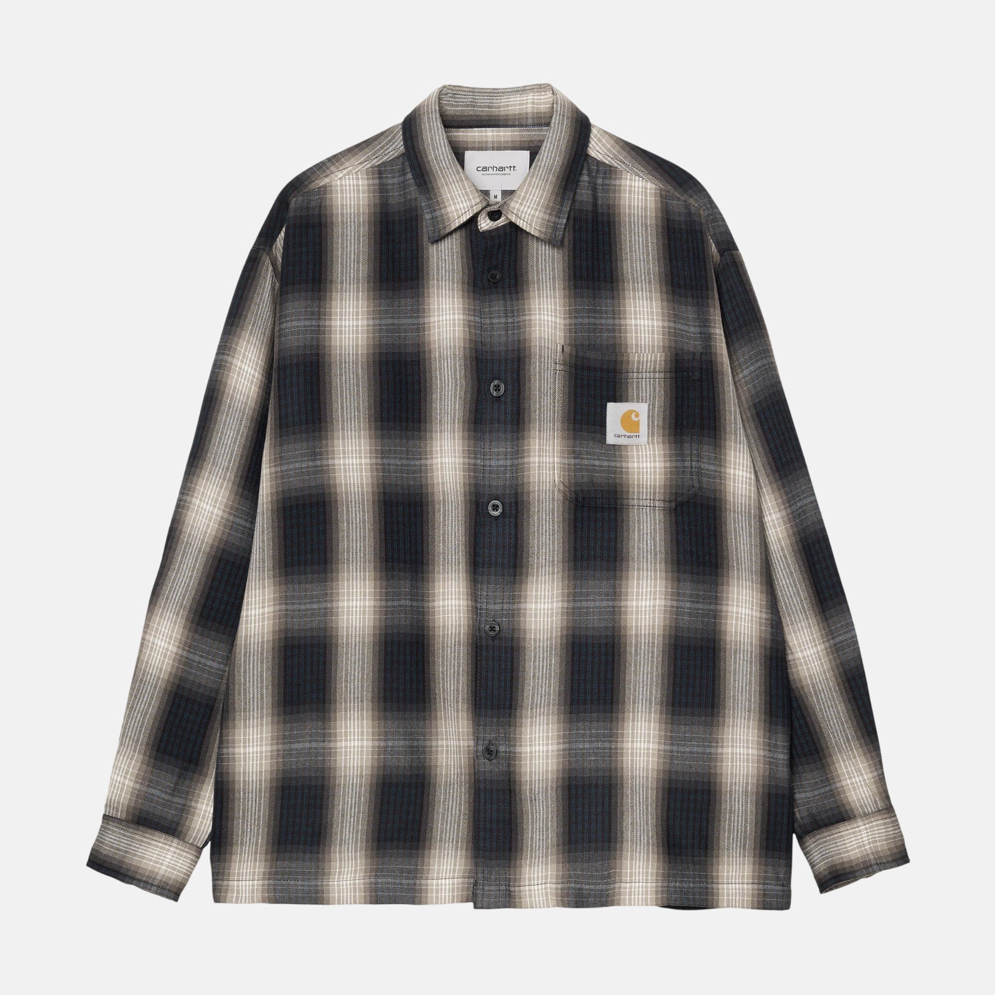 Carhartt WIP Harlin Shirt Check Jupiter - SPR1035-M - northern threads uk