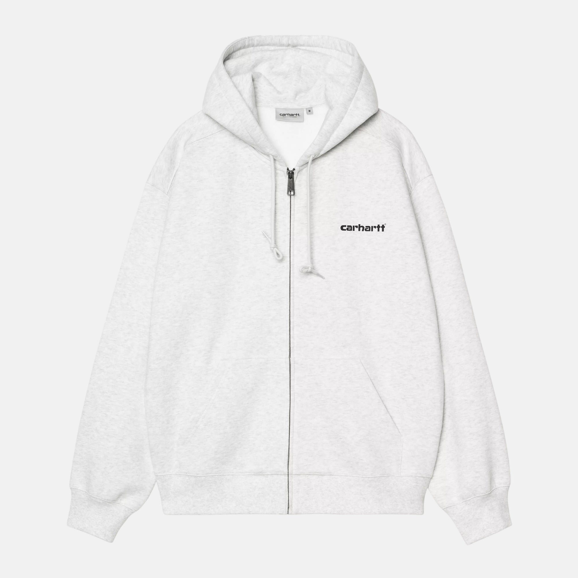 Carhartt WIP Hooded Archive Lines Sweatshirt Jacket Ash Heather - SPR992-M - northern threads uk